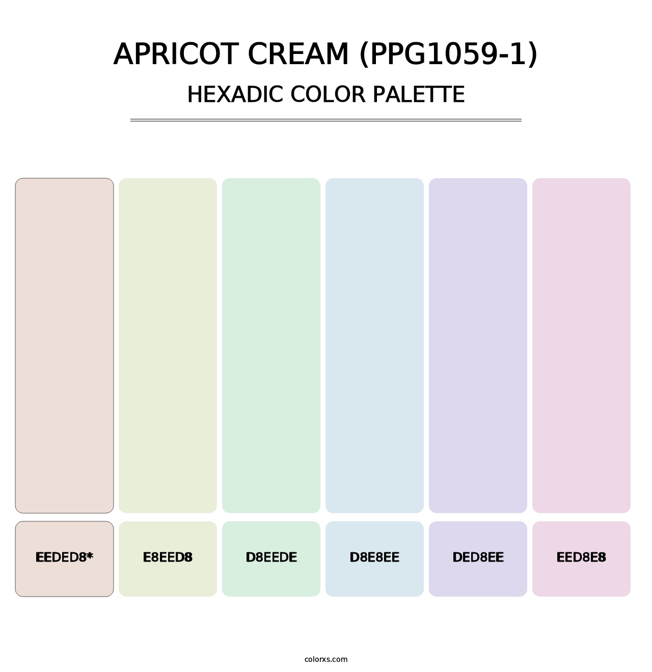 Apricot Cream (PPG1059-1) - Hexadic Color Palette