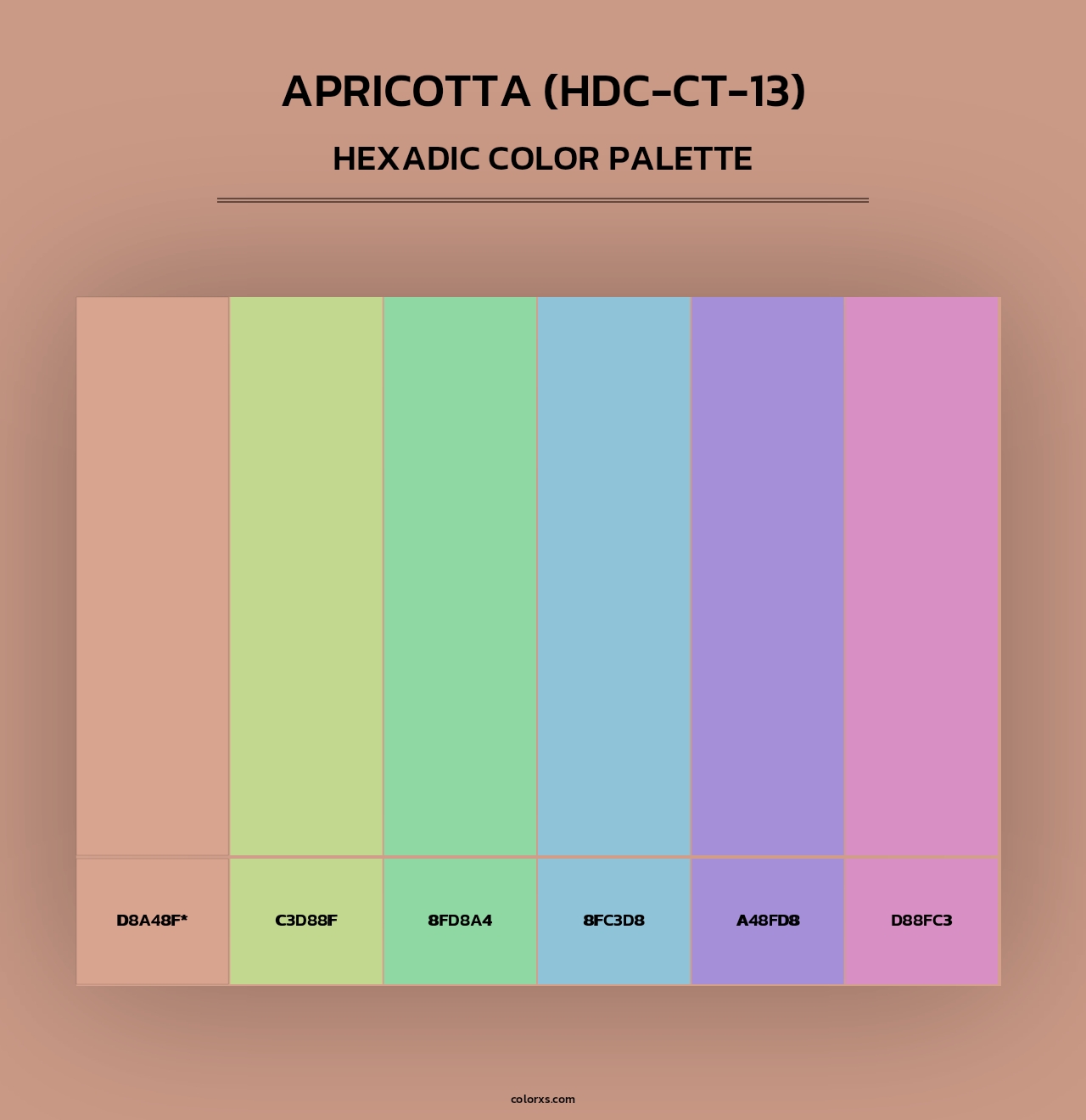 Apricotta (HDC-CT-13) - Hexadic Color Palette