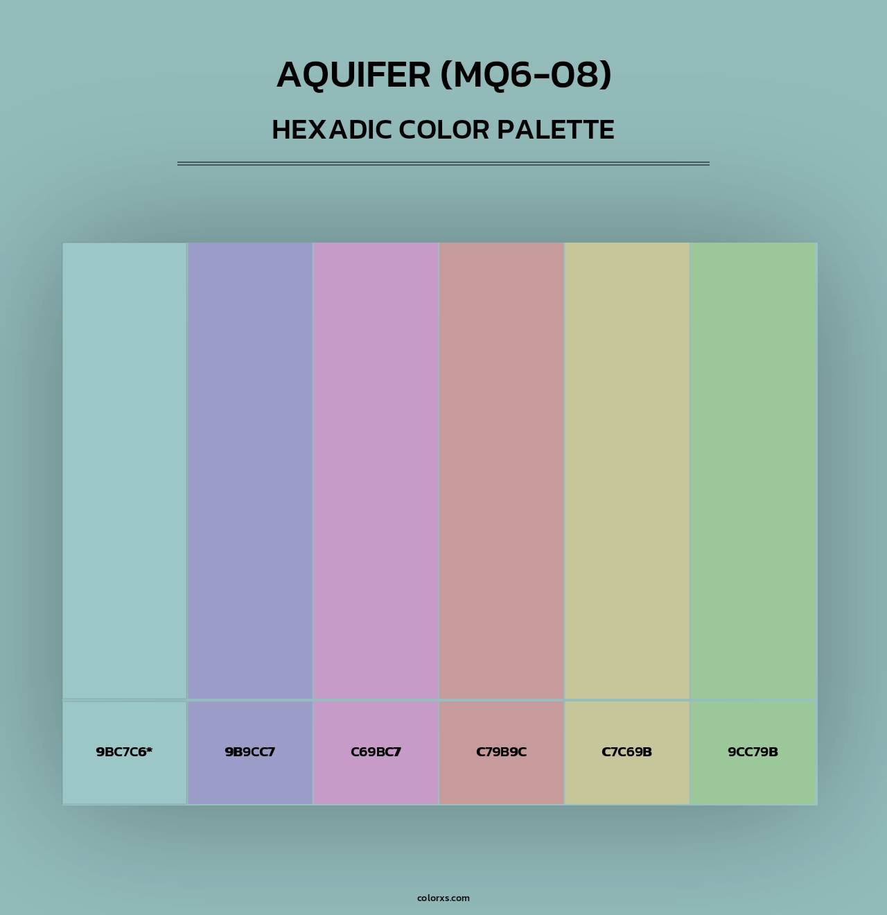 Aquifer (MQ6-08) - Hexadic Color Palette