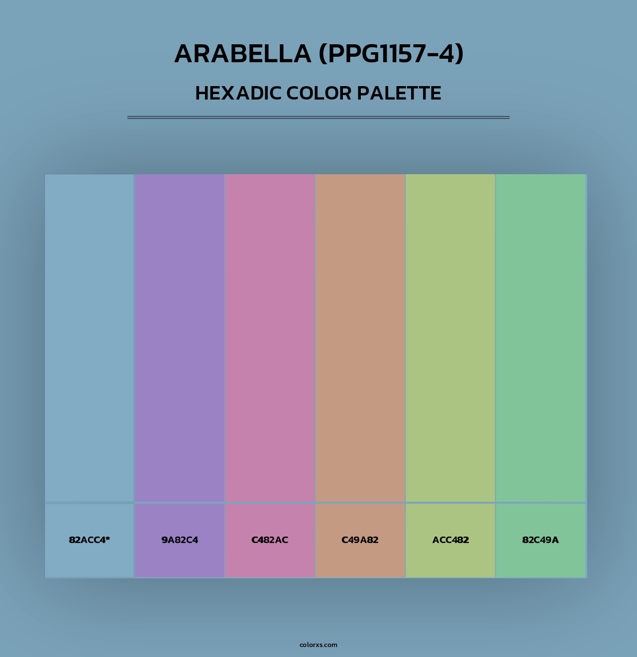 Arabella (PPG1157-4) - Hexadic Color Palette