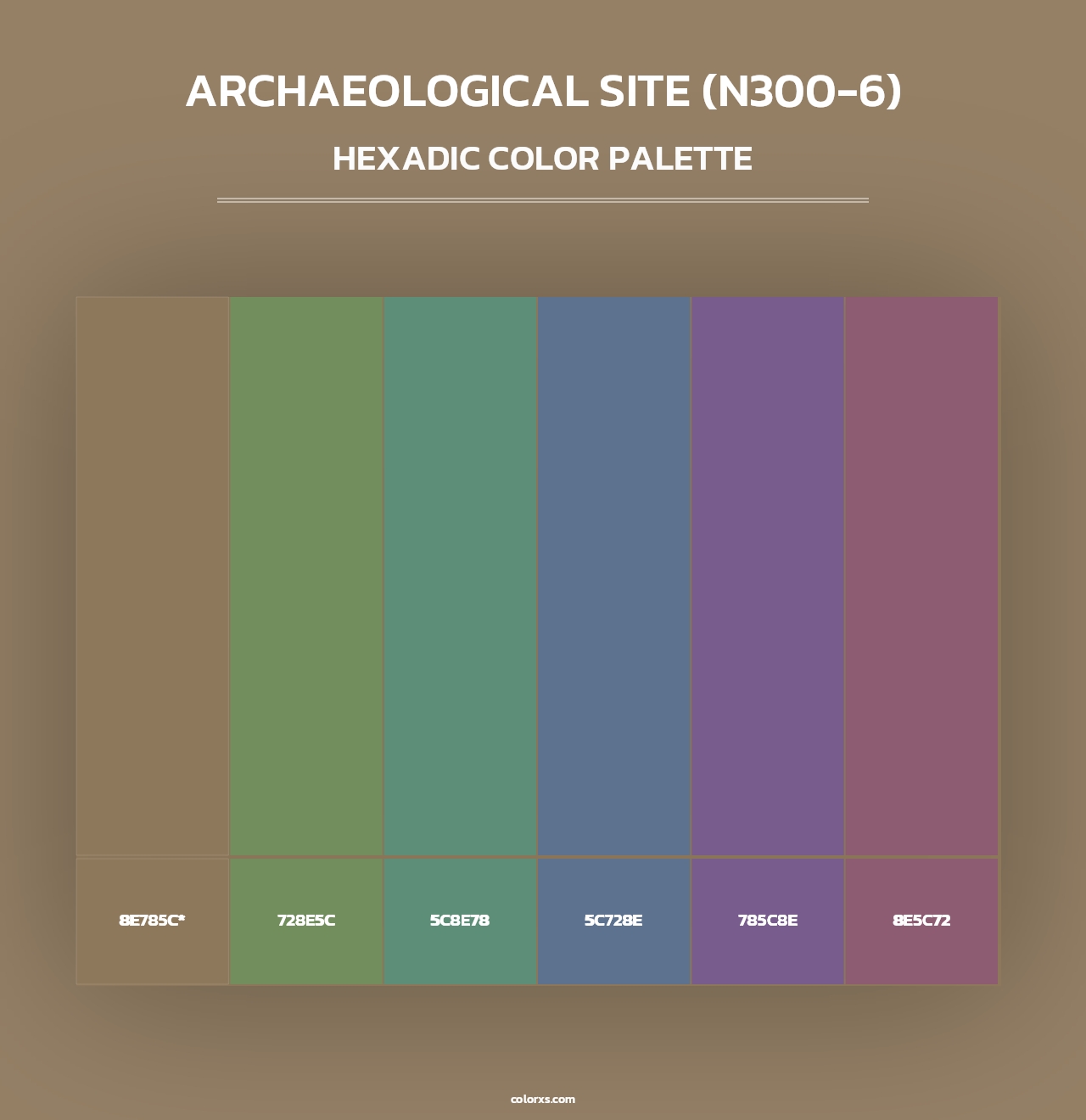 Archaeological Site (N300-6) - Hexadic Color Palette