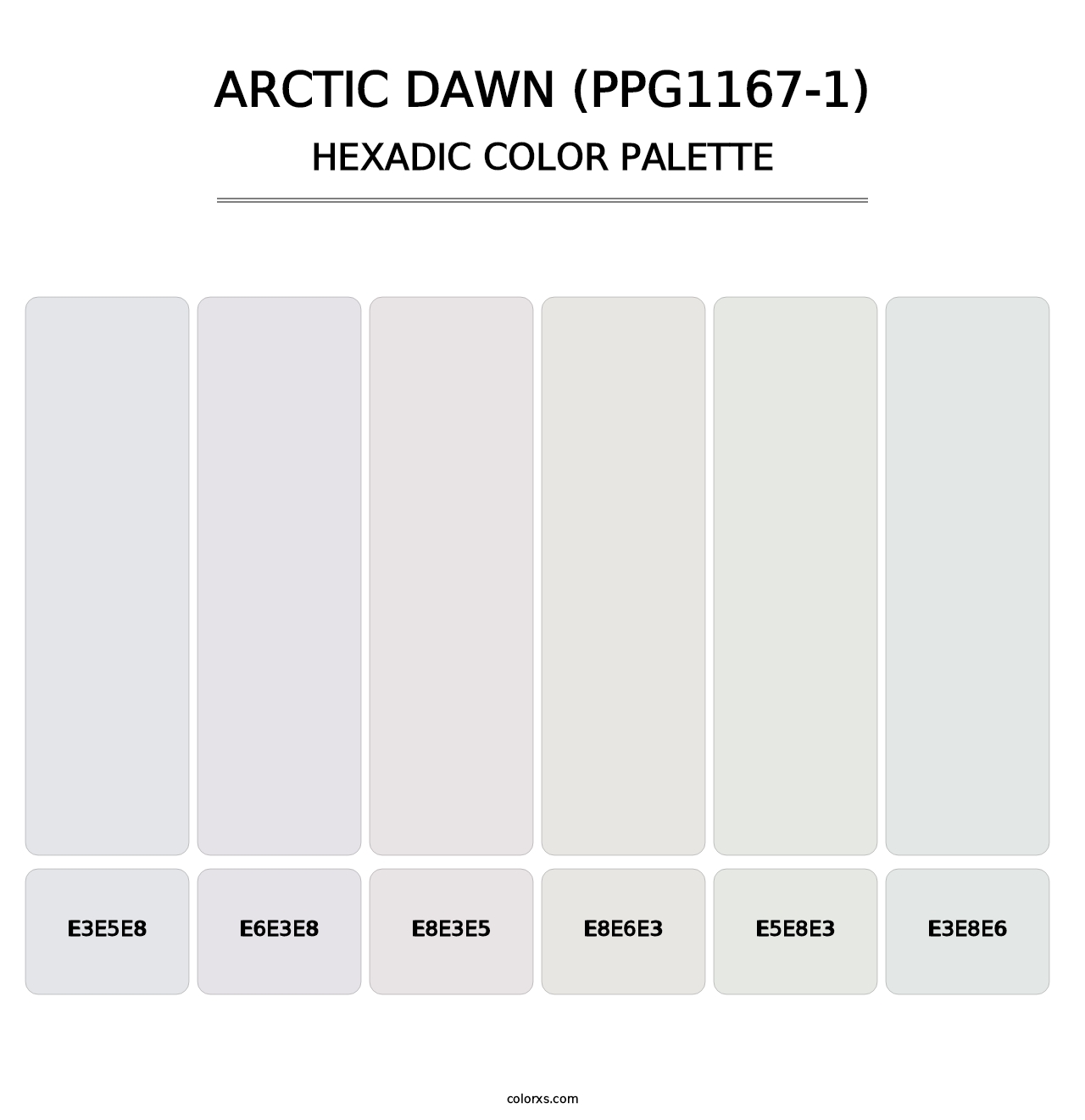 Arctic Dawn (PPG1167-1) - Hexadic Color Palette