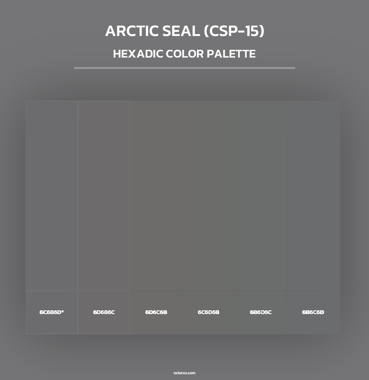 Arctic Seal (CSP-15) - Hexadic Color Palette
