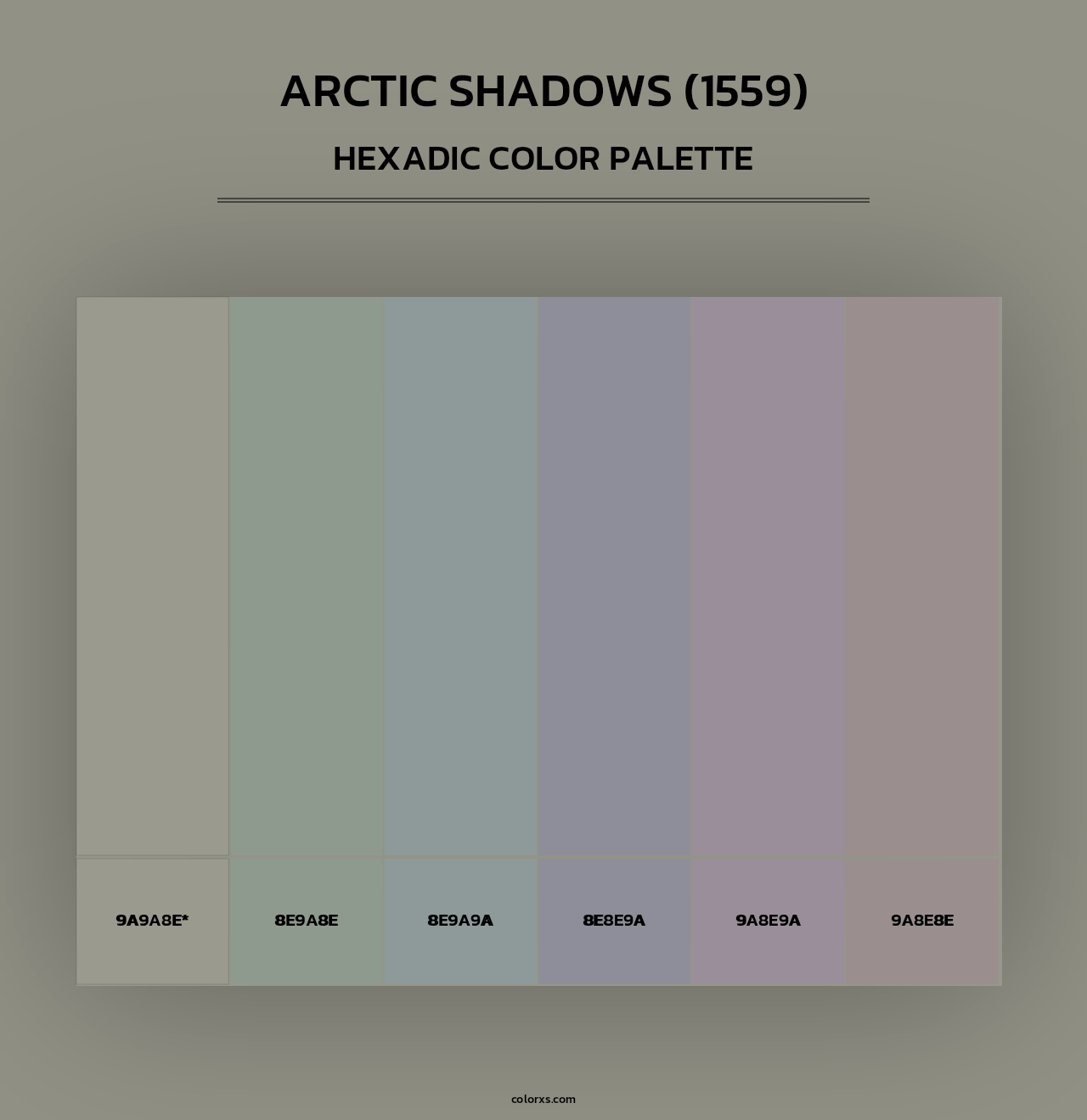 Arctic Shadows (1559) - Hexadic Color Palette