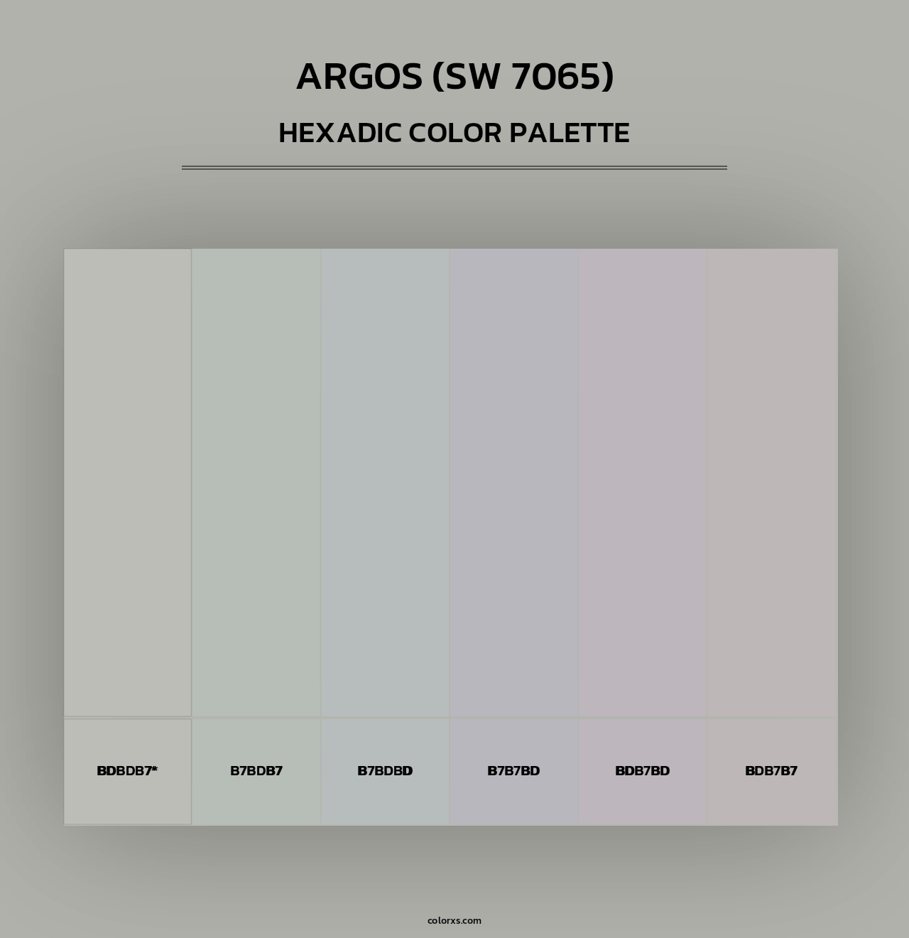Argos (SW 7065) - Hexadic Color Palette
