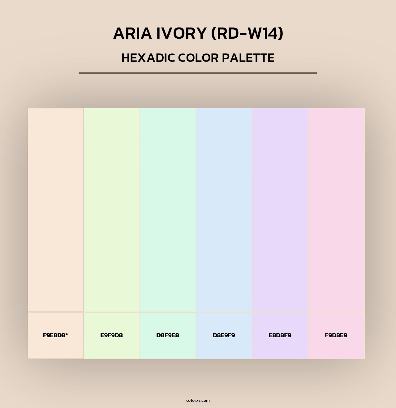 Aria Ivory (RD-W14) - Hexadic Color Palette