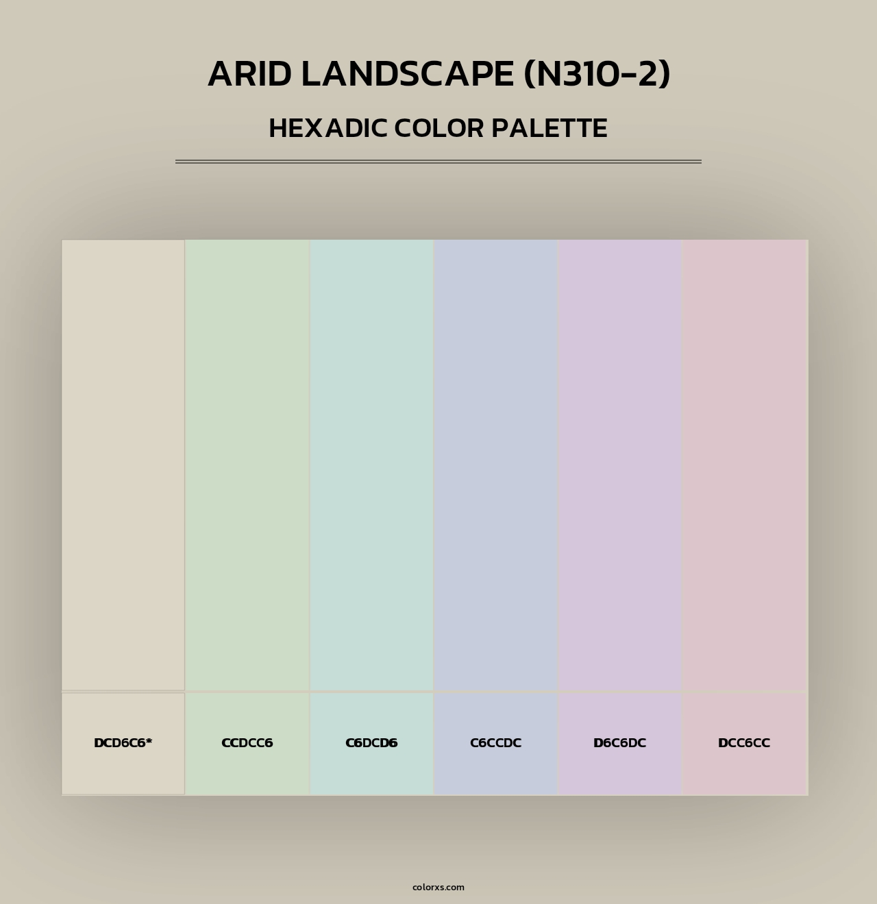 Arid Landscape (N310-2) - Hexadic Color Palette