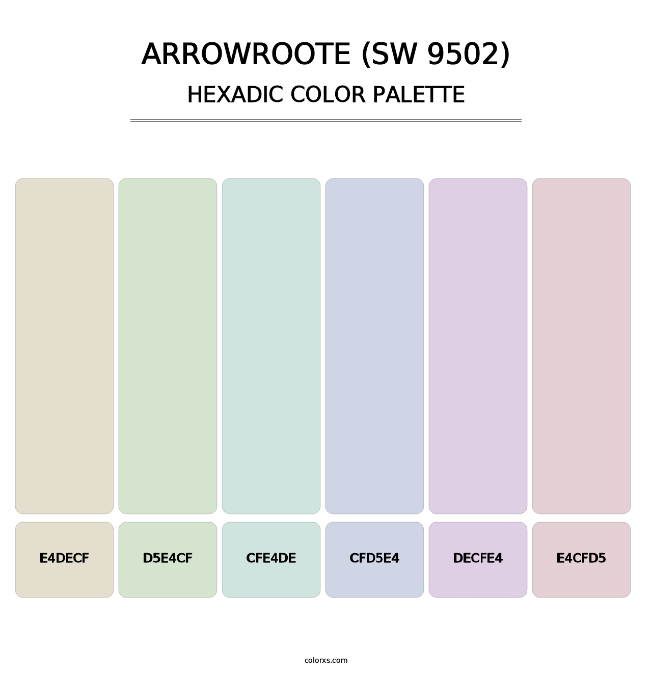 Arrowroote (SW 9502) - Hexadic Color Palette