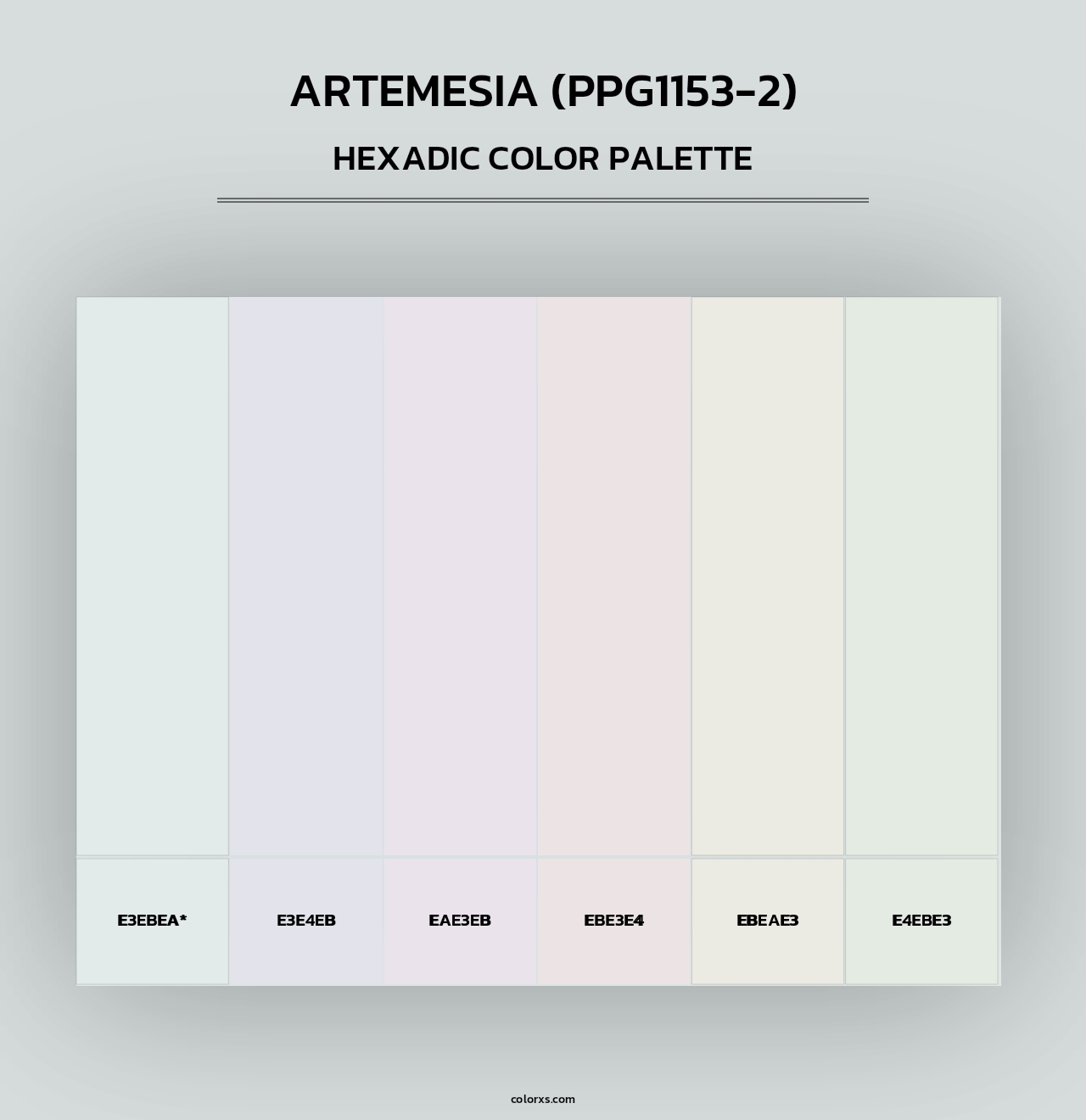 Artemesia (PPG1153-2) - Hexadic Color Palette