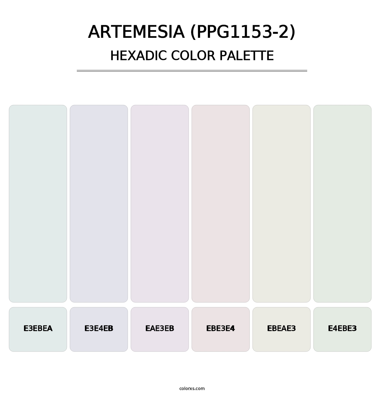 Artemesia (PPG1153-2) - Hexadic Color Palette