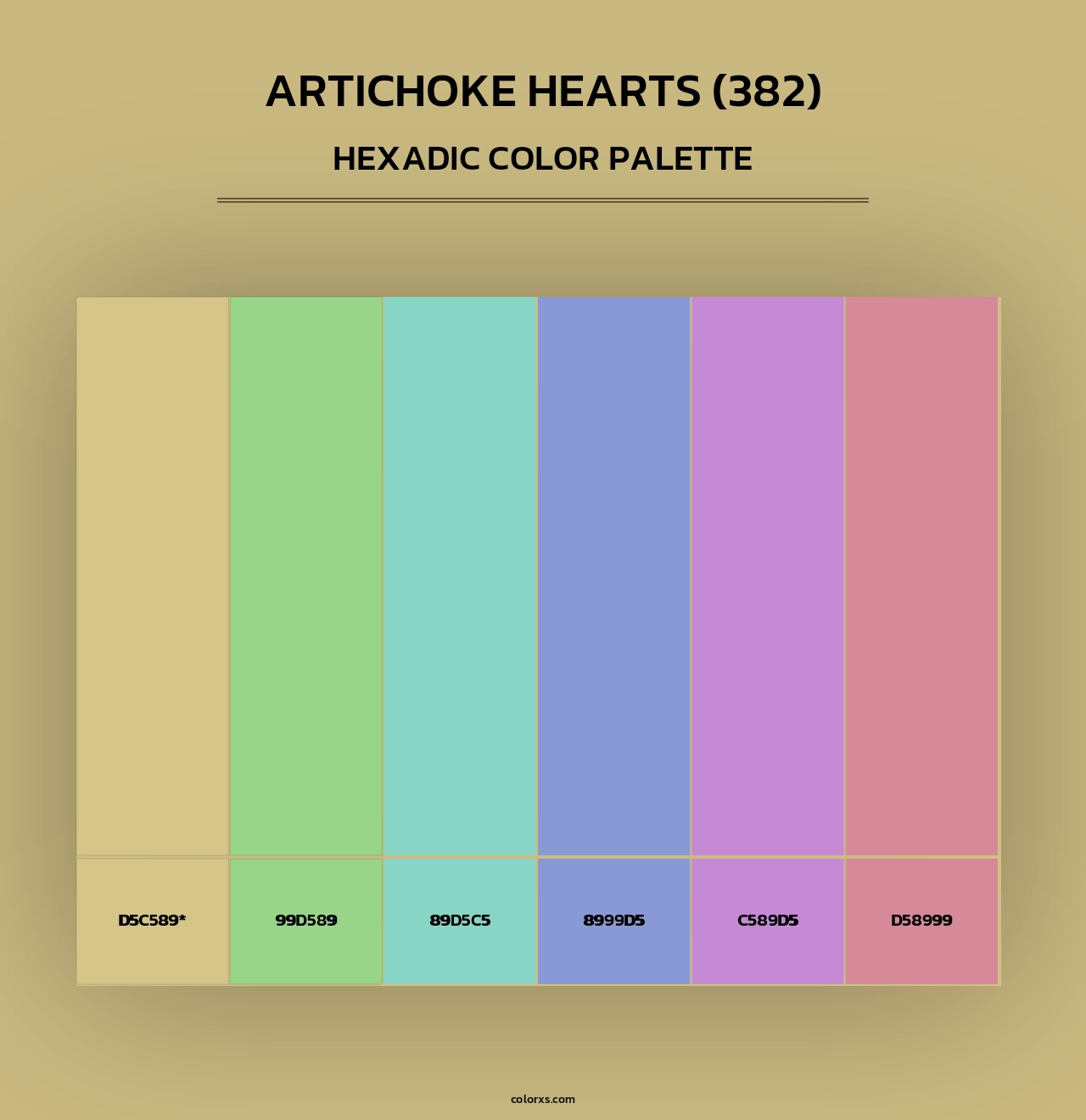 Artichoke Hearts (382) - Hexadic Color Palette