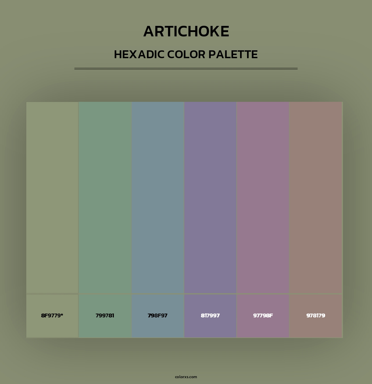 Artichoke - Hexadic Color Palette