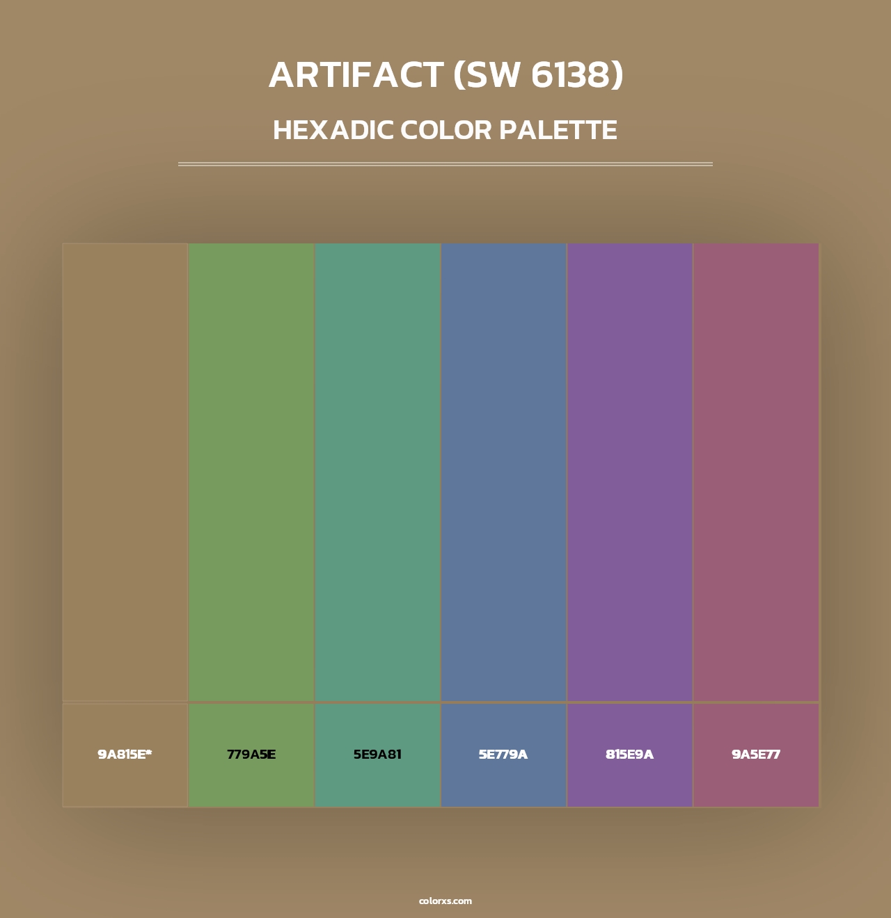 Artifact (SW 6138) - Hexadic Color Palette