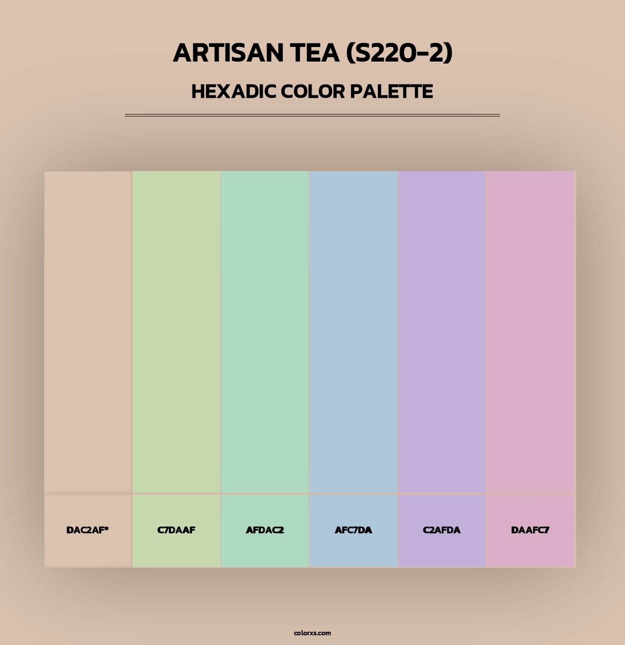 Artisan Tea (S220-2) - Hexadic Color Palette
