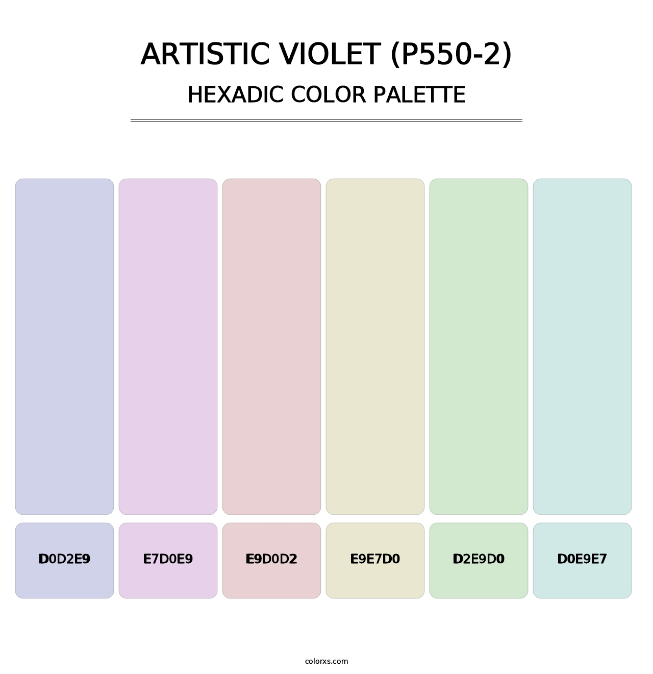 Artistic Violet (P550-2) - Hexadic Color Palette