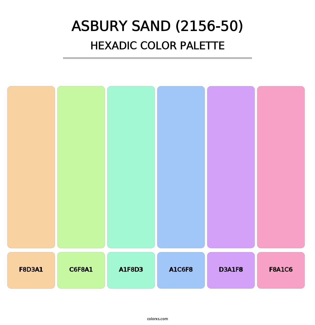 Asbury Sand (2156-50) - Hexadic Color Palette
