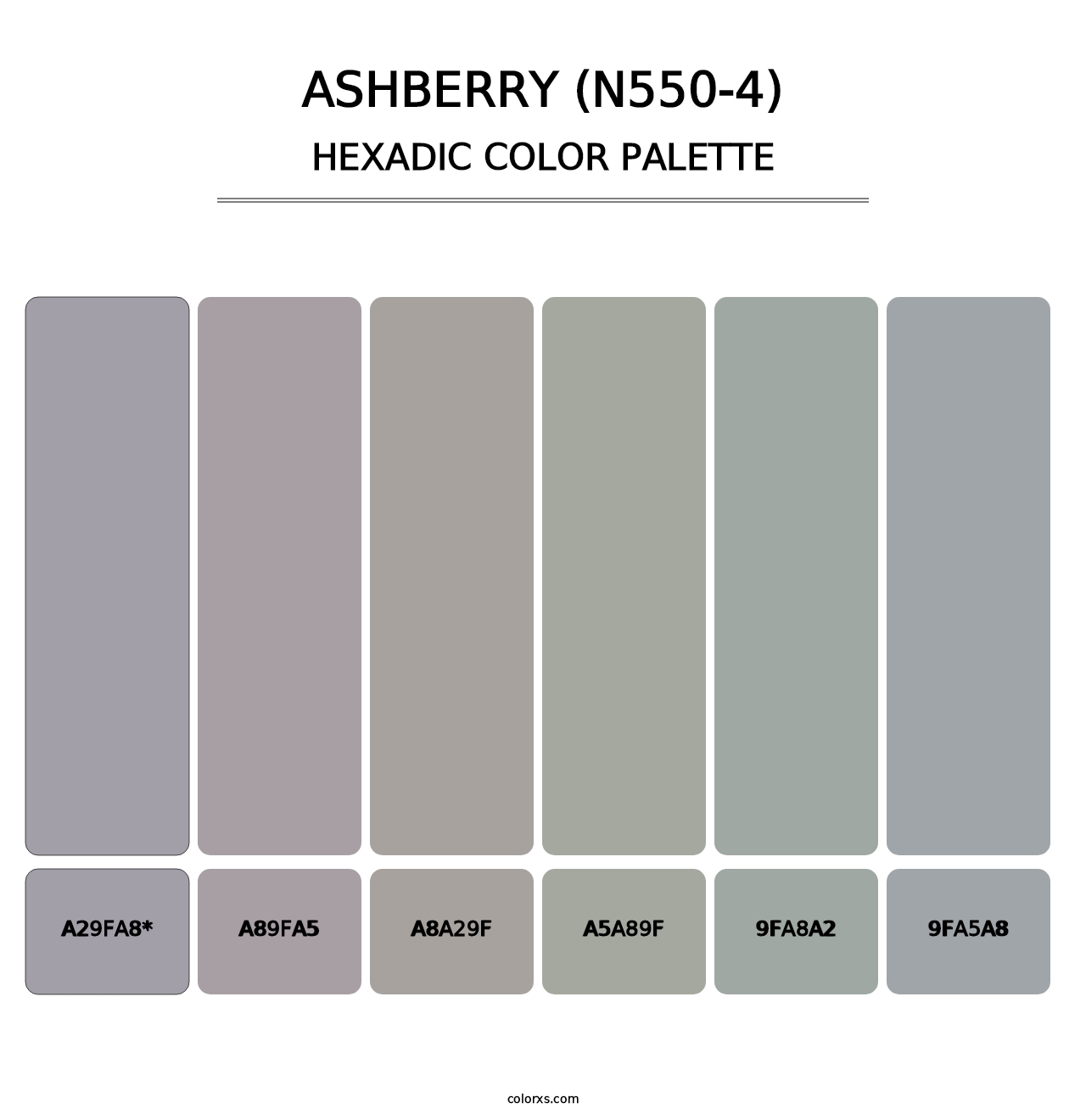 Ashberry (N550-4) - Hexadic Color Palette