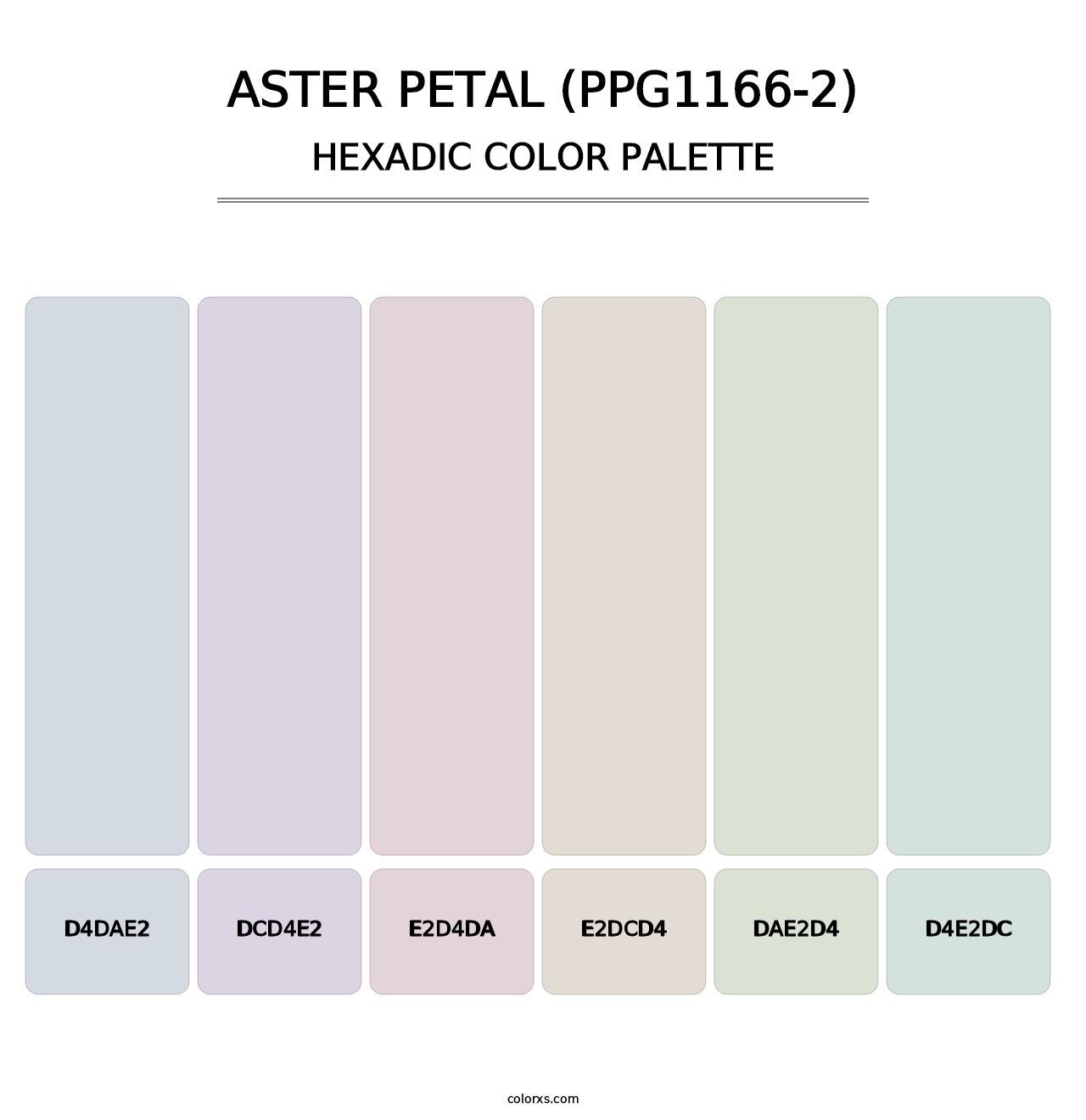 Aster Petal (PPG1166-2) - Hexadic Color Palette