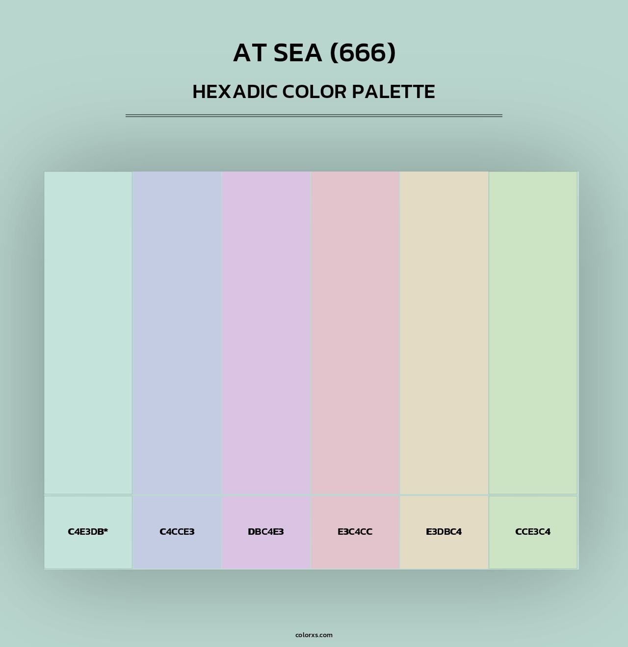 At Sea (666) - Hexadic Color Palette