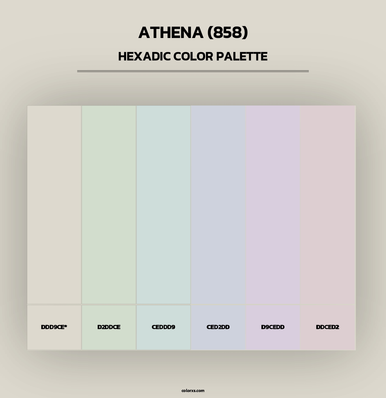 Athena (858) - Hexadic Color Palette
