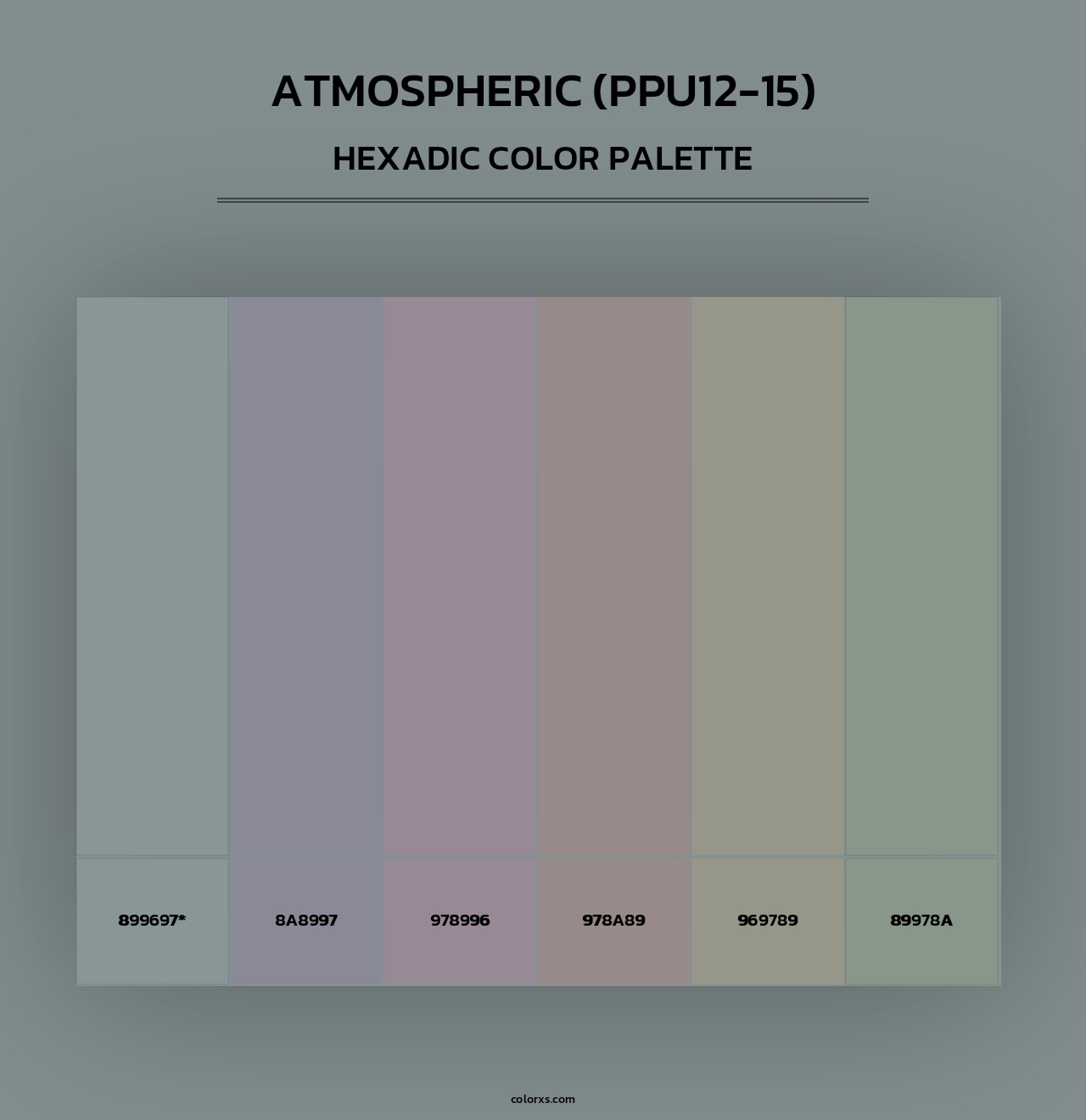 Atmospheric (PPU12-15) - Hexadic Color Palette