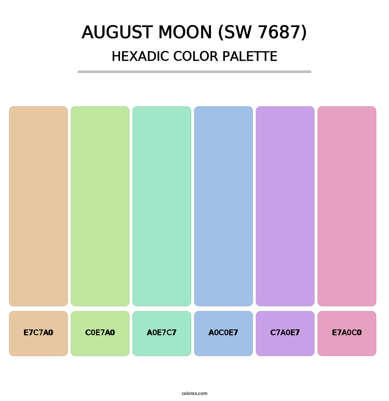 August Moon (SW 7687) - Hexadic Color Palette