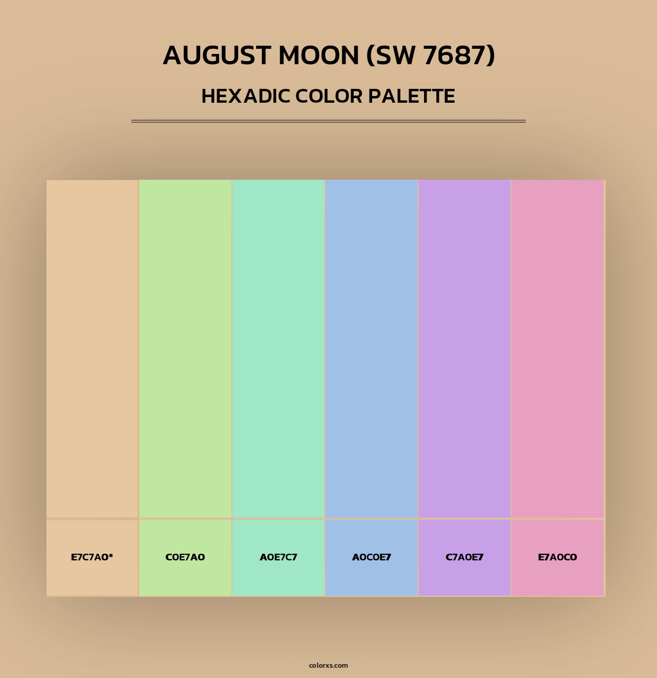 August Moon (SW 7687) - Hexadic Color Palette