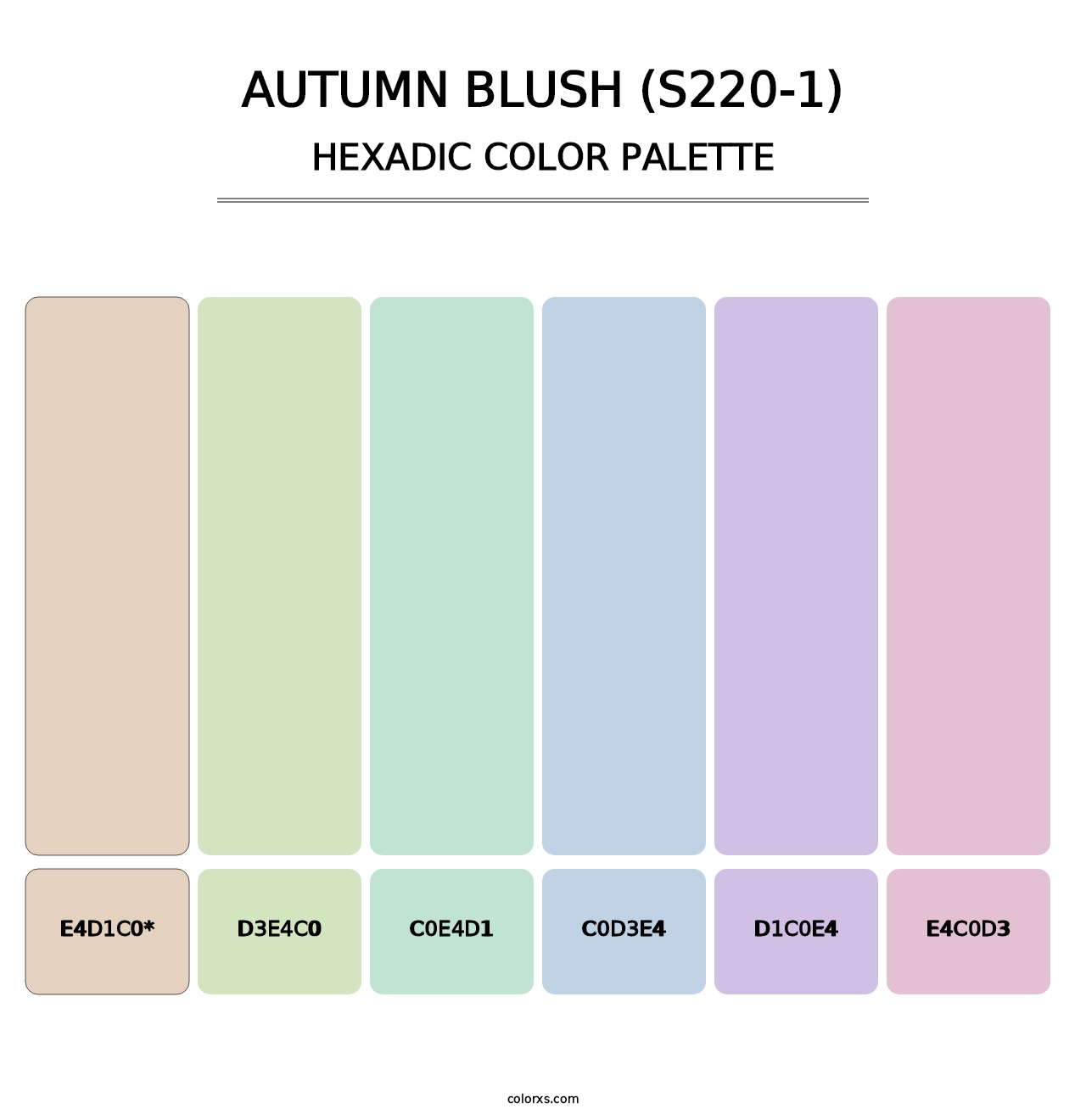 Autumn Blush (S220-1) - Hexadic Color Palette