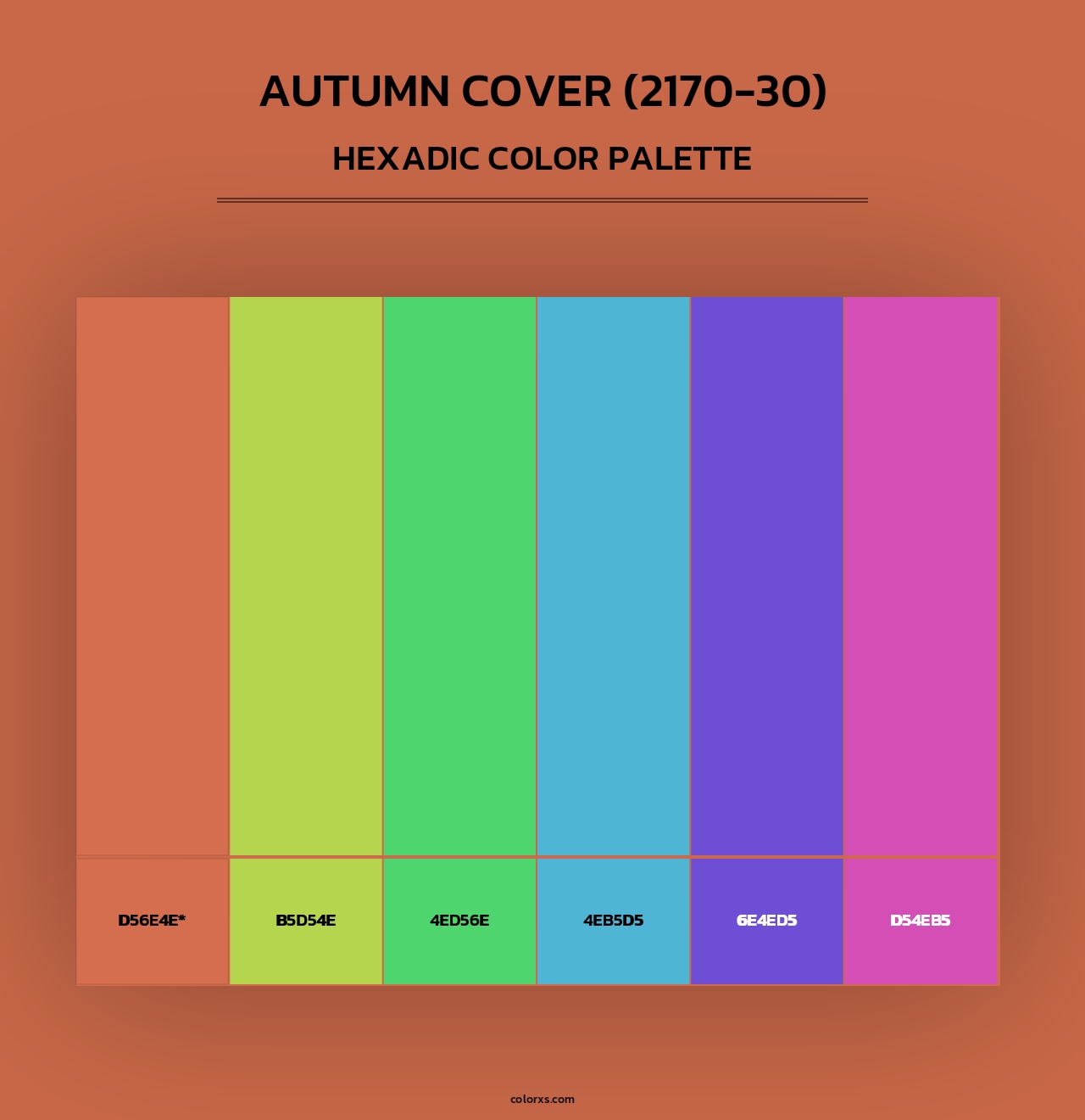 Autumn Cover (2170-30) - Hexadic Color Palette