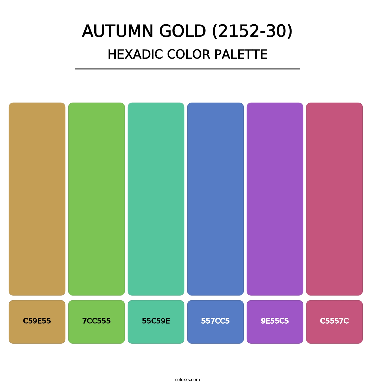 Autumn Gold (2152-30) - Hexadic Color Palette