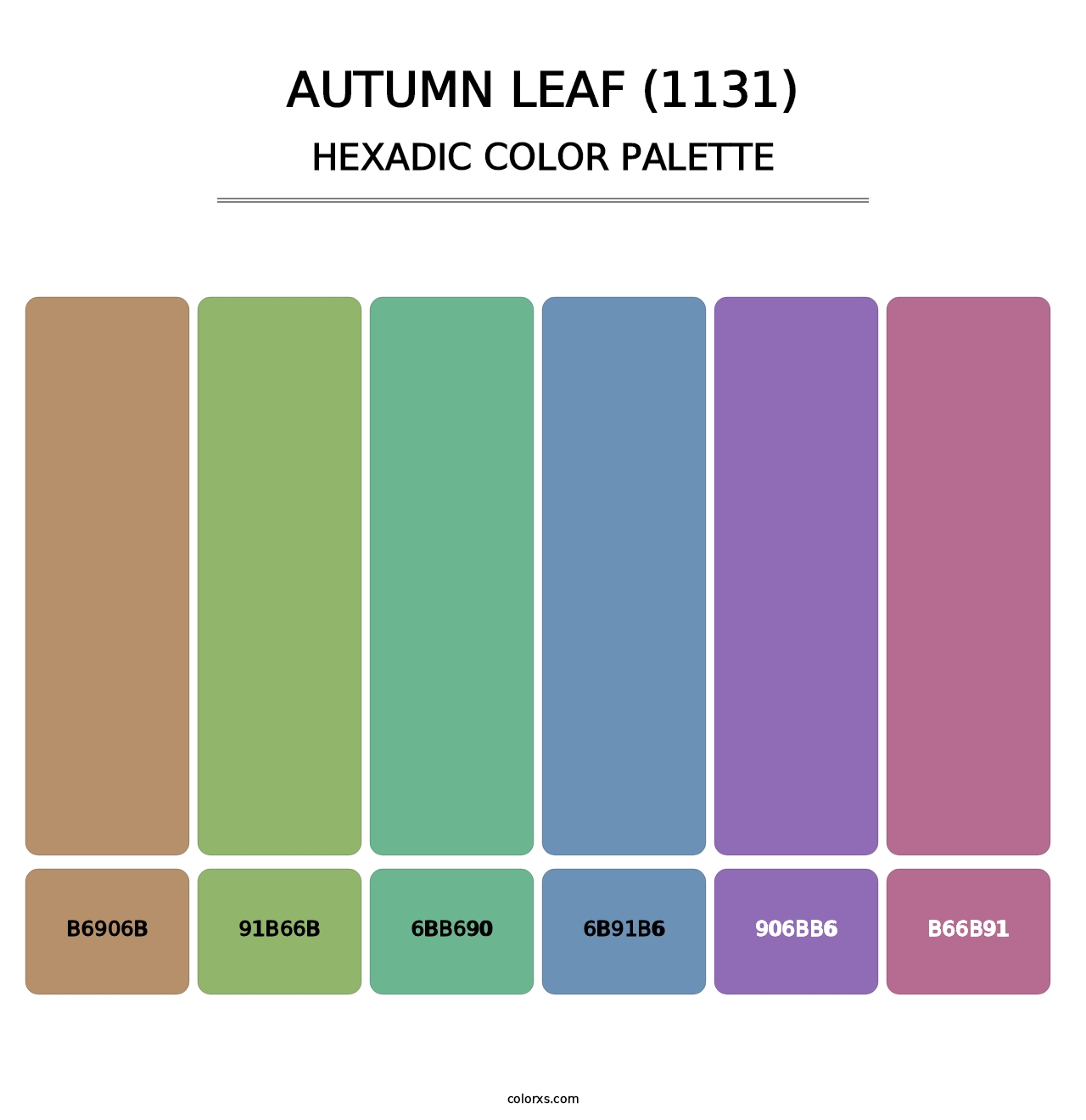 Autumn Leaf (1131) - Hexadic Color Palette
