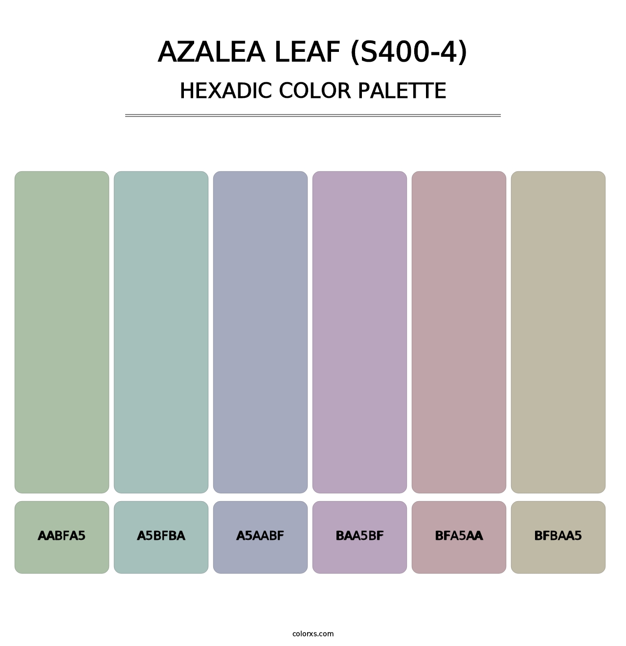Azalea Leaf (S400-4) - Hexadic Color Palette