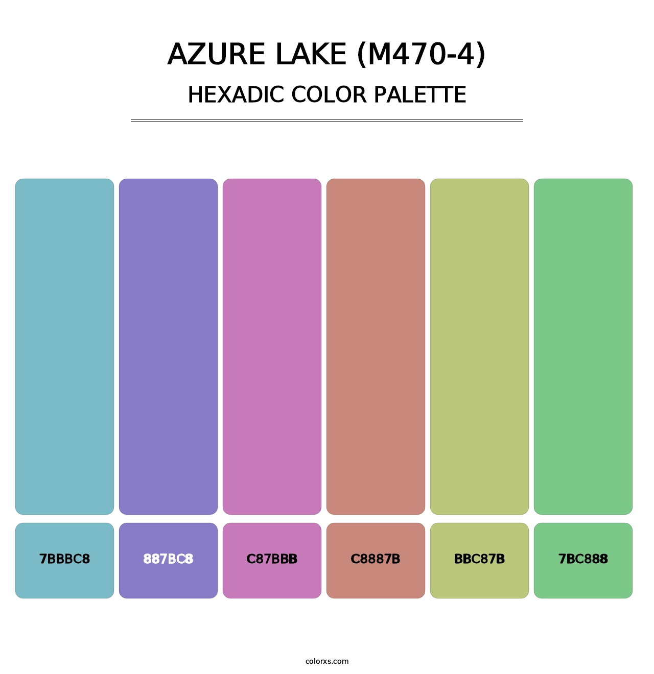 Azure Lake (M470-4) - Hexadic Color Palette
