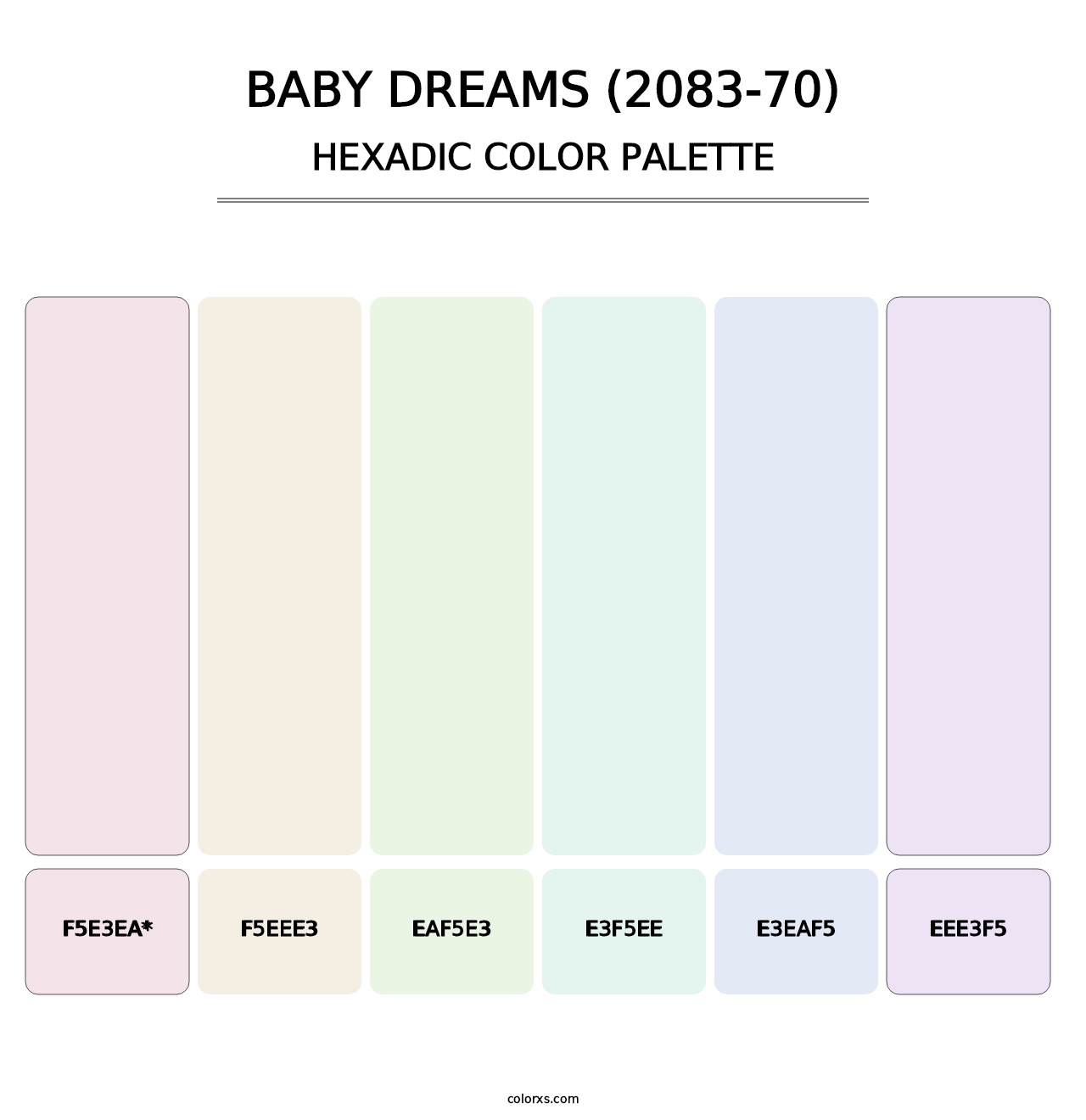 Baby Dreams (2083-70) - Hexadic Color Palette