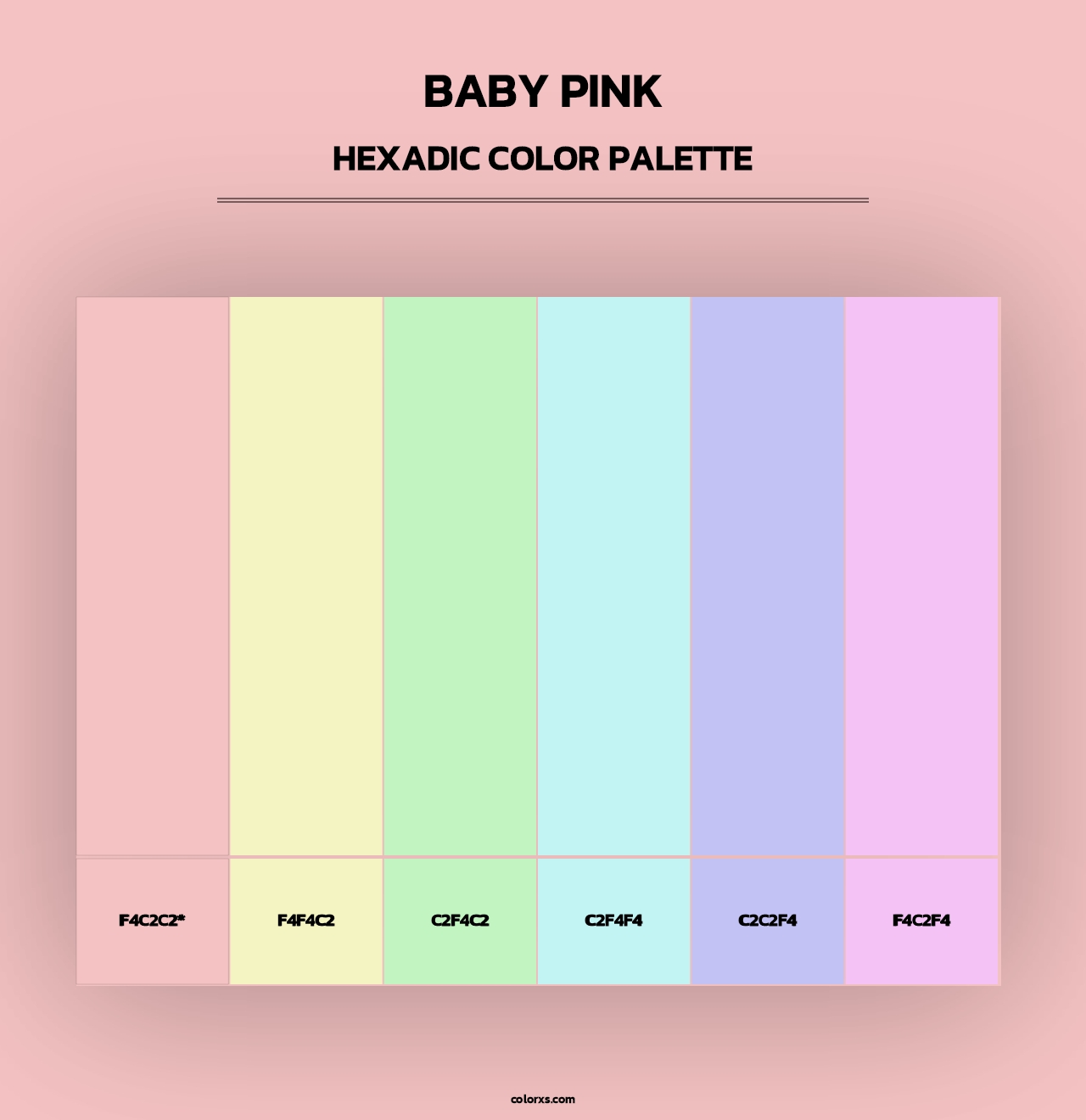 Baby Pink - Hexadic Color Palette