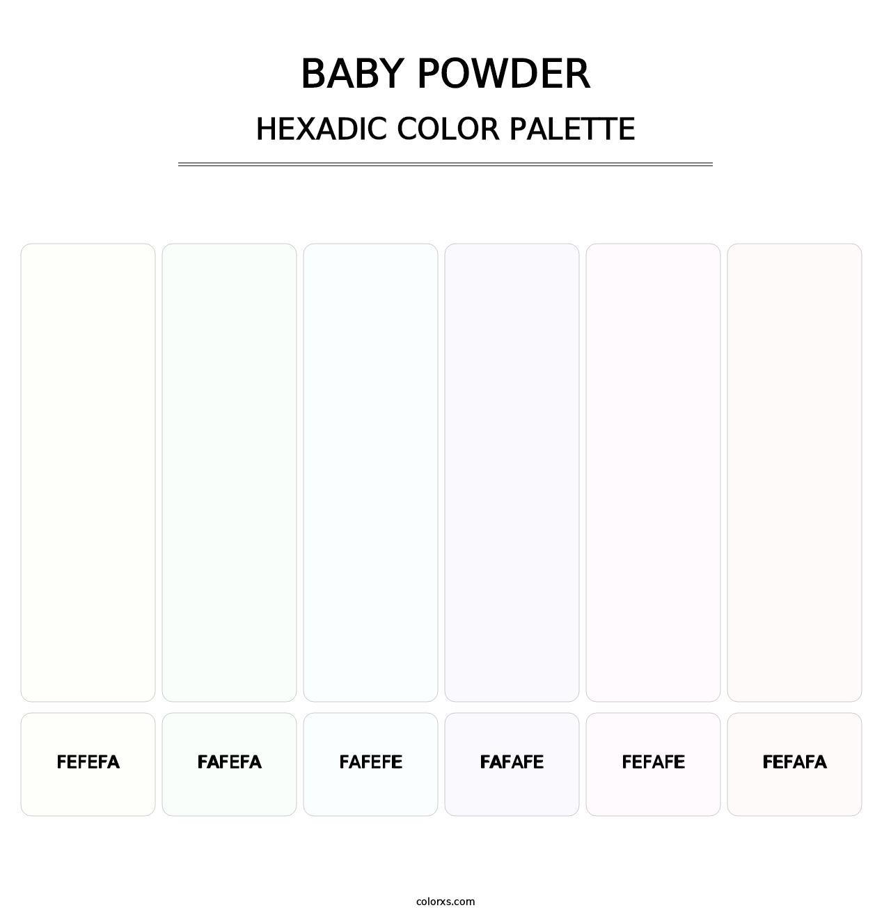 Baby Powder - Hexadic Color Palette