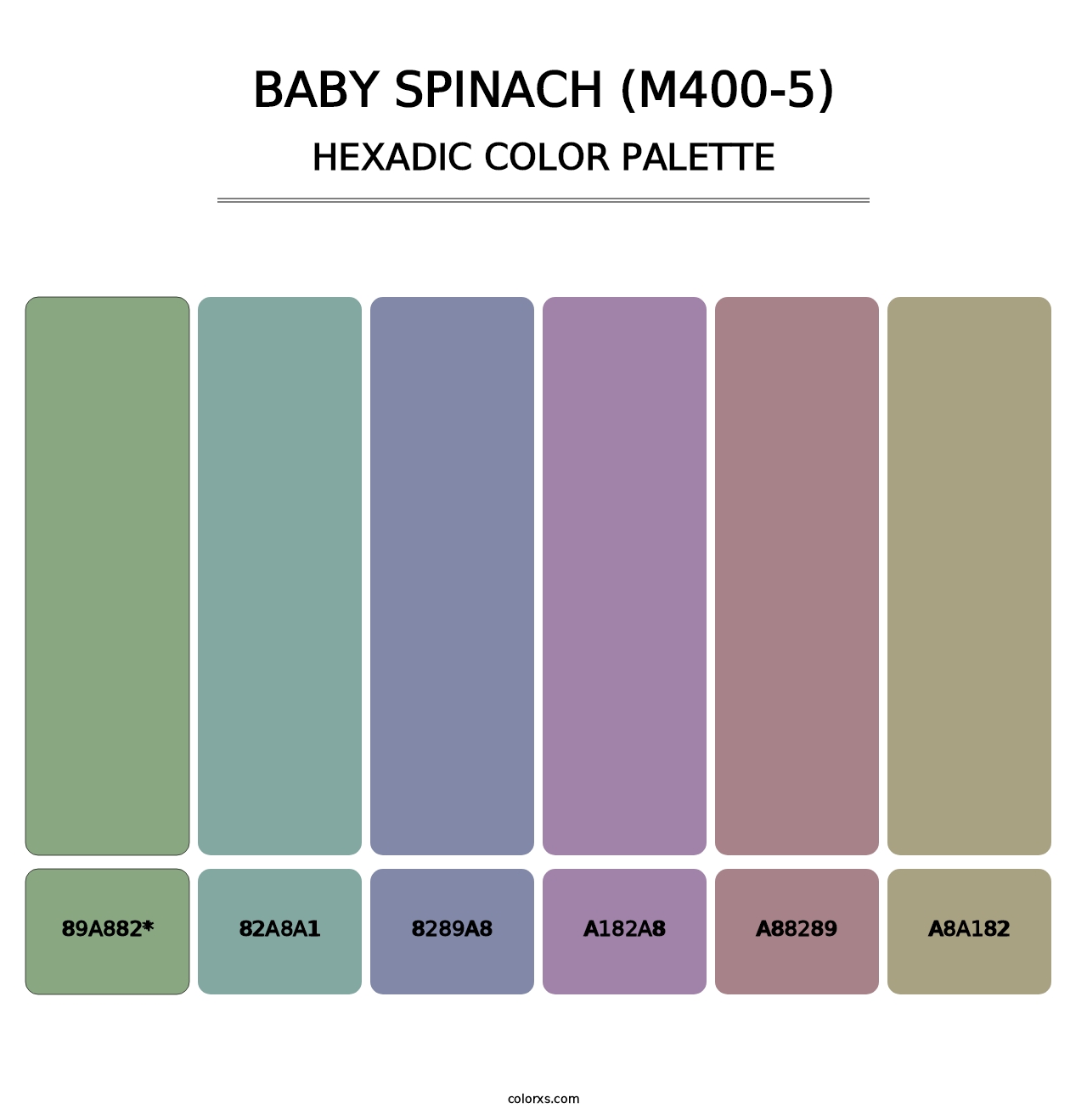 Baby Spinach (M400-5) - Hexadic Color Palette