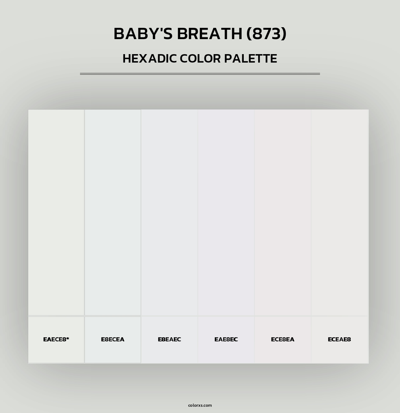 Baby's Breath (873) - Hexadic Color Palette