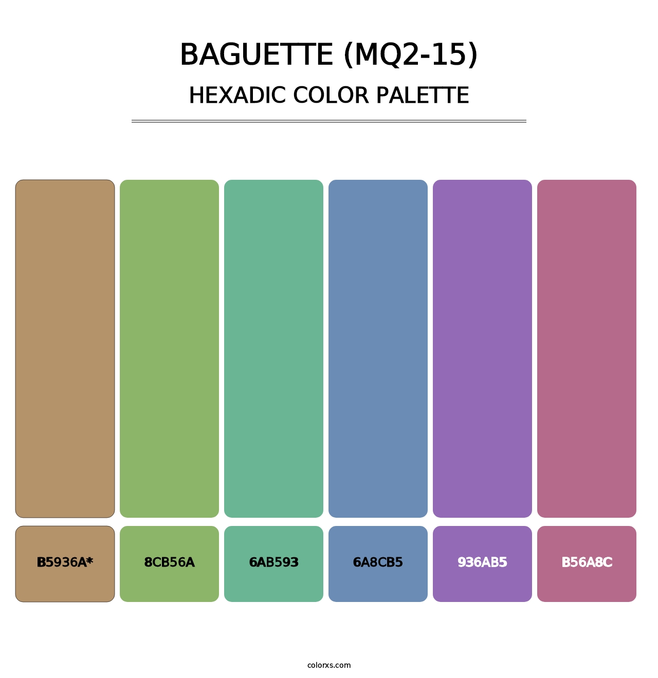 Baguette (MQ2-15) - Hexadic Color Palette