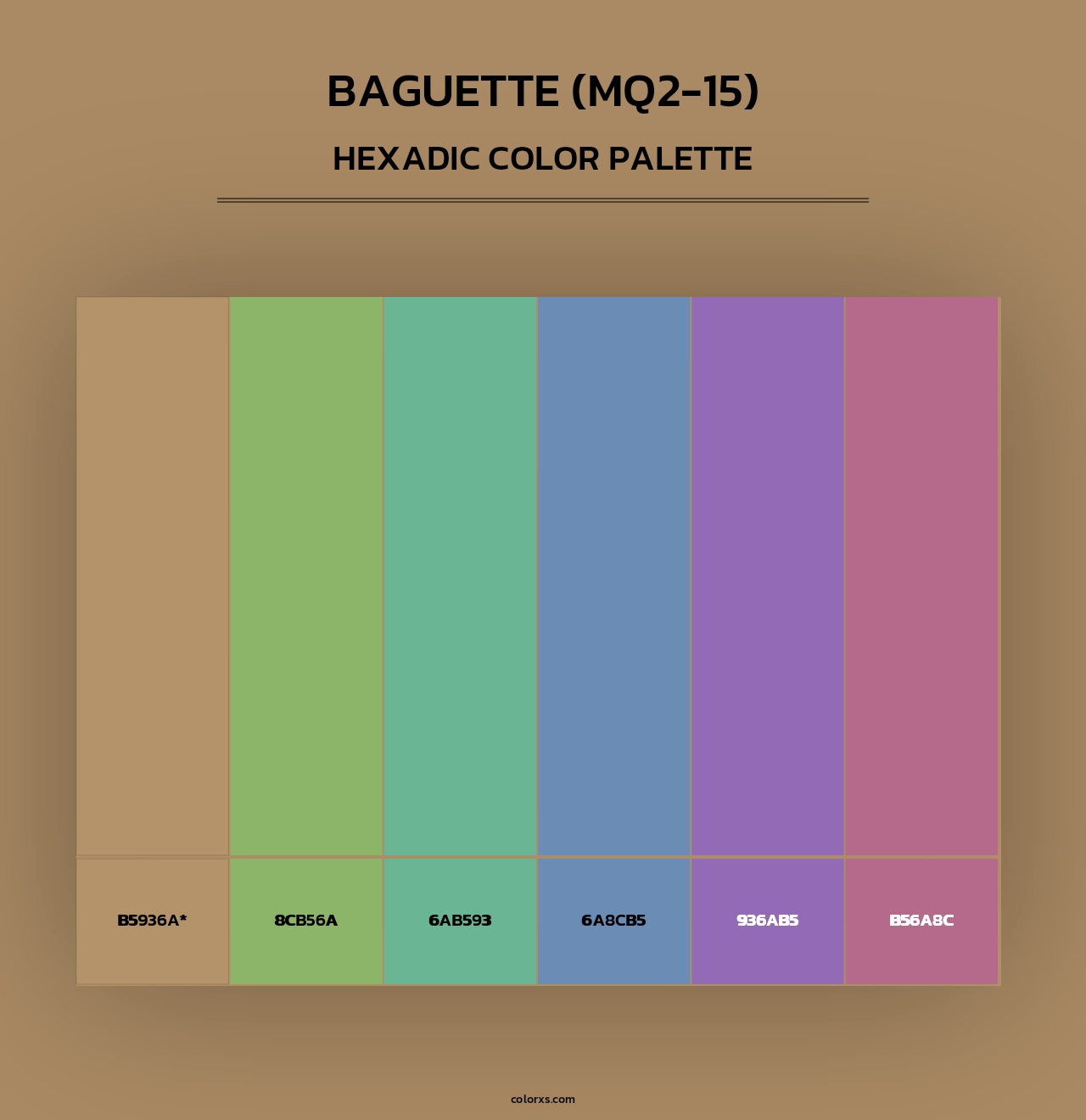 Baguette (MQ2-15) - Hexadic Color Palette