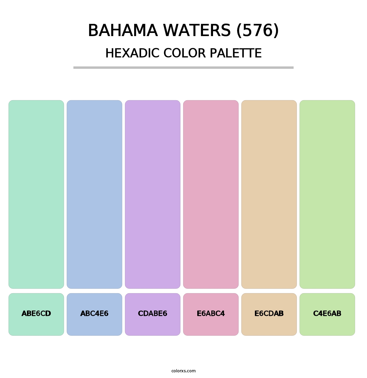 Bahama Waters (576) - Hexadic Color Palette