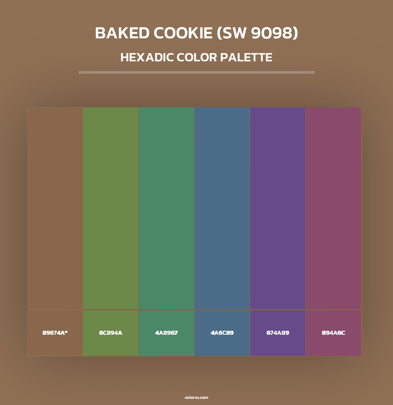 Baked Cookie (SW 9098) - Hexadic Color Palette