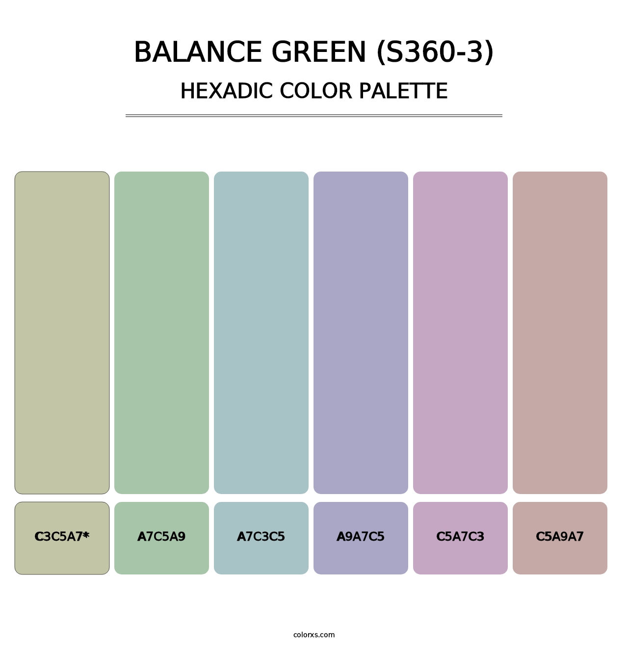 Balance Green (S360-3) - Hexadic Color Palette