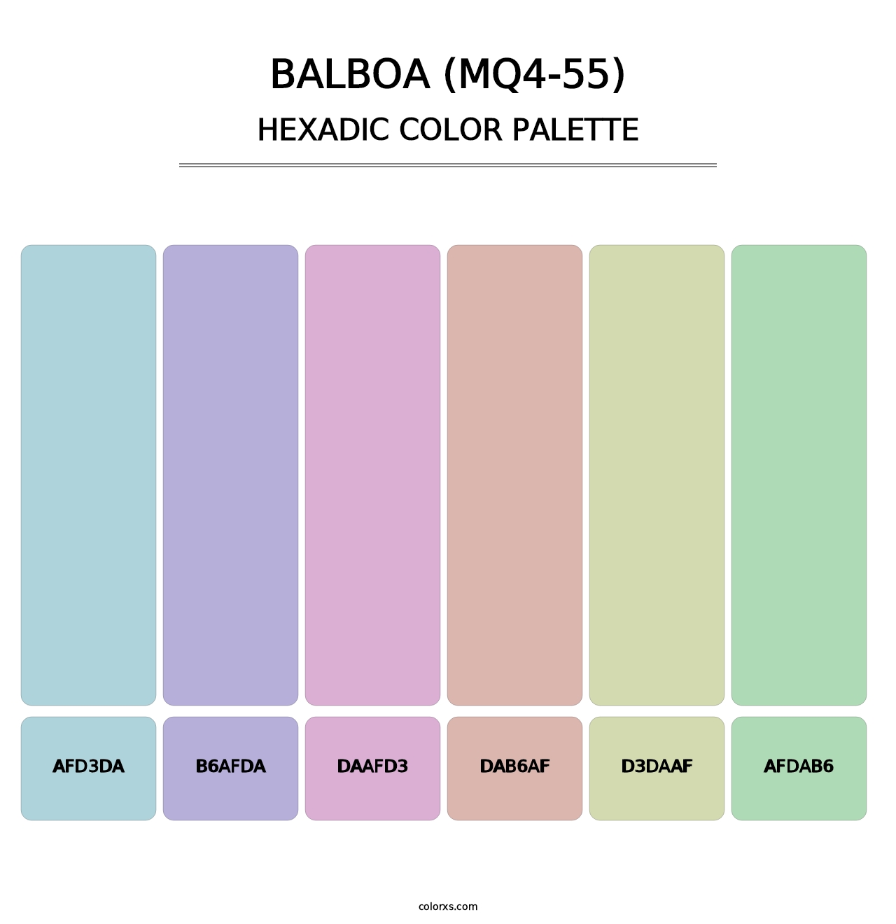 Balboa (MQ4-55) - Hexadic Color Palette