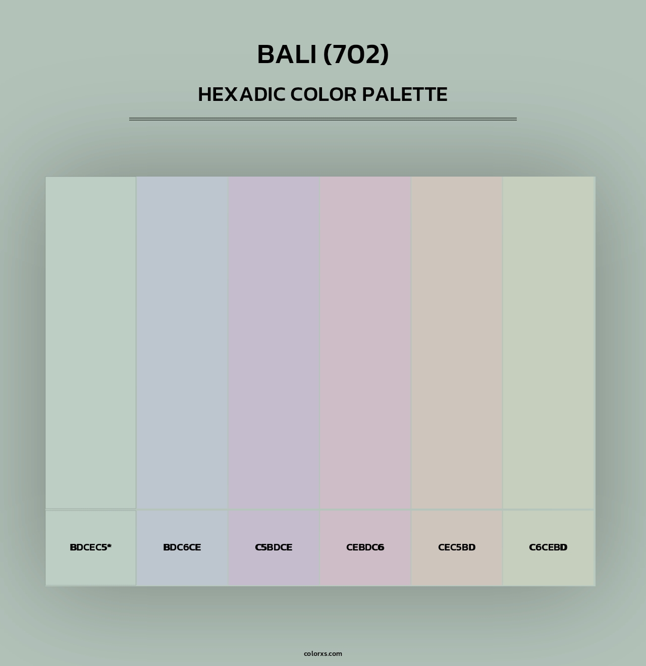 Bali (702) - Hexadic Color Palette