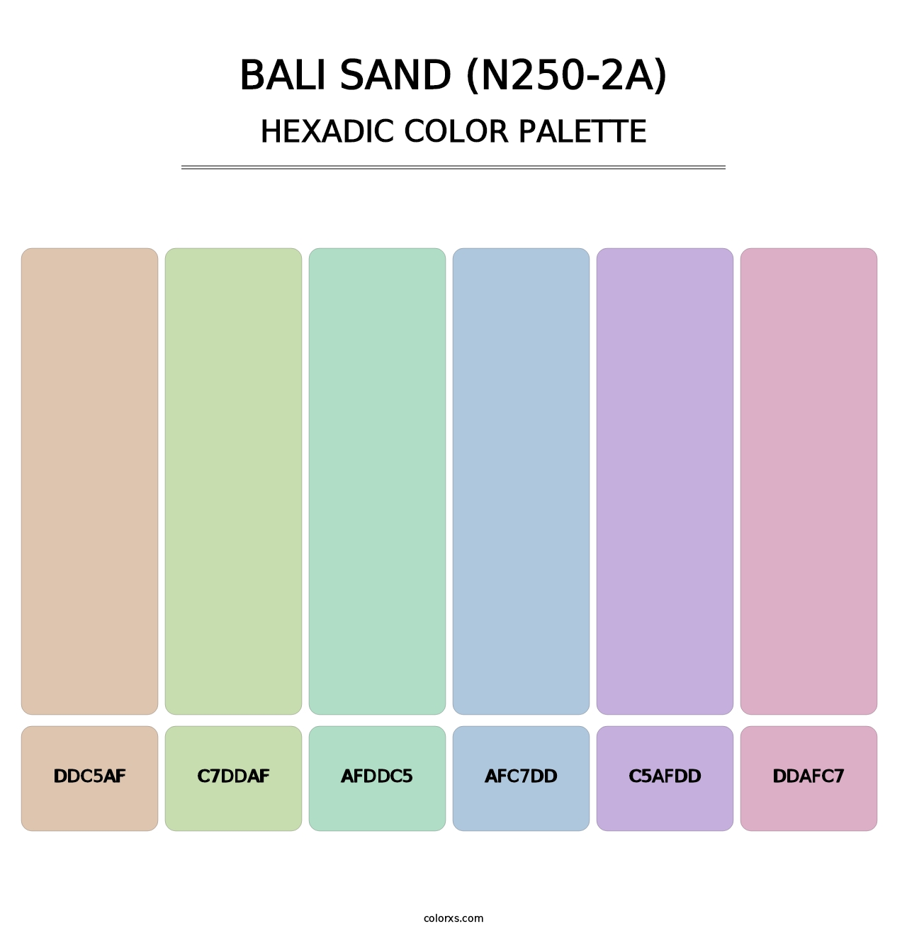 Bali Sand (N250-2A) - Hexadic Color Palette