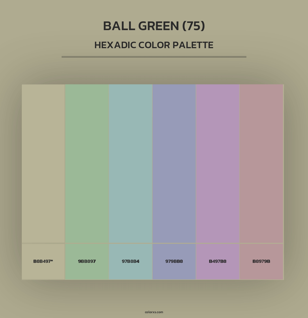 Ball Green (75) - Hexadic Color Palette