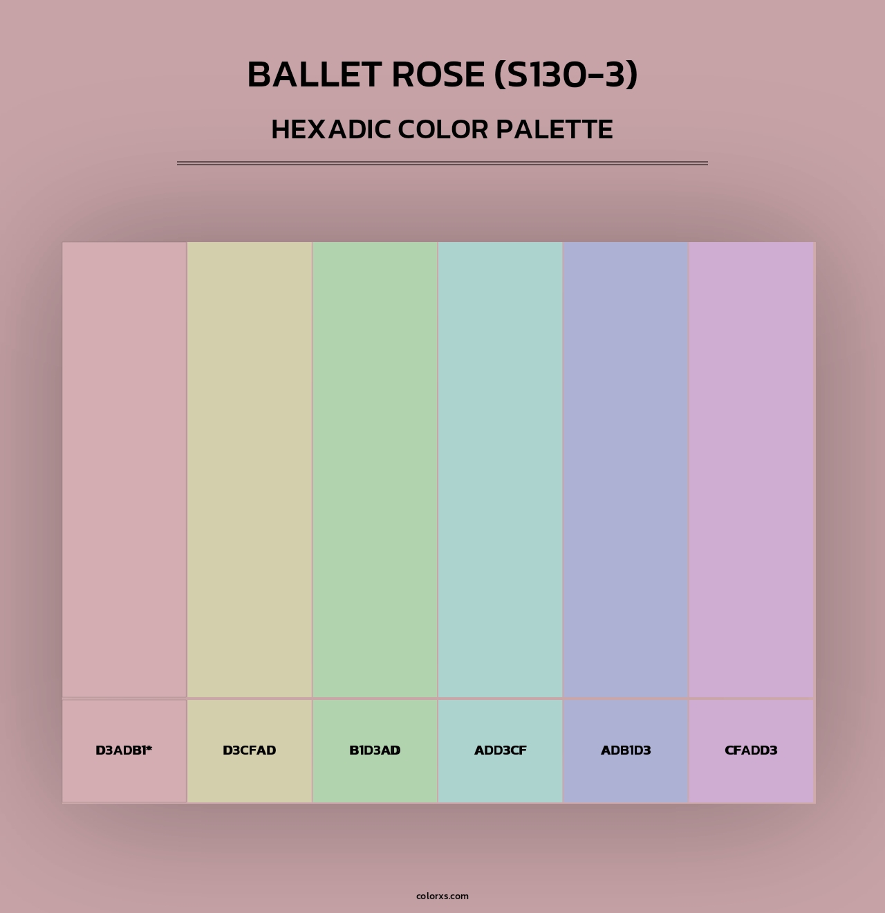 Ballet Rose (S130-3) - Hexadic Color Palette