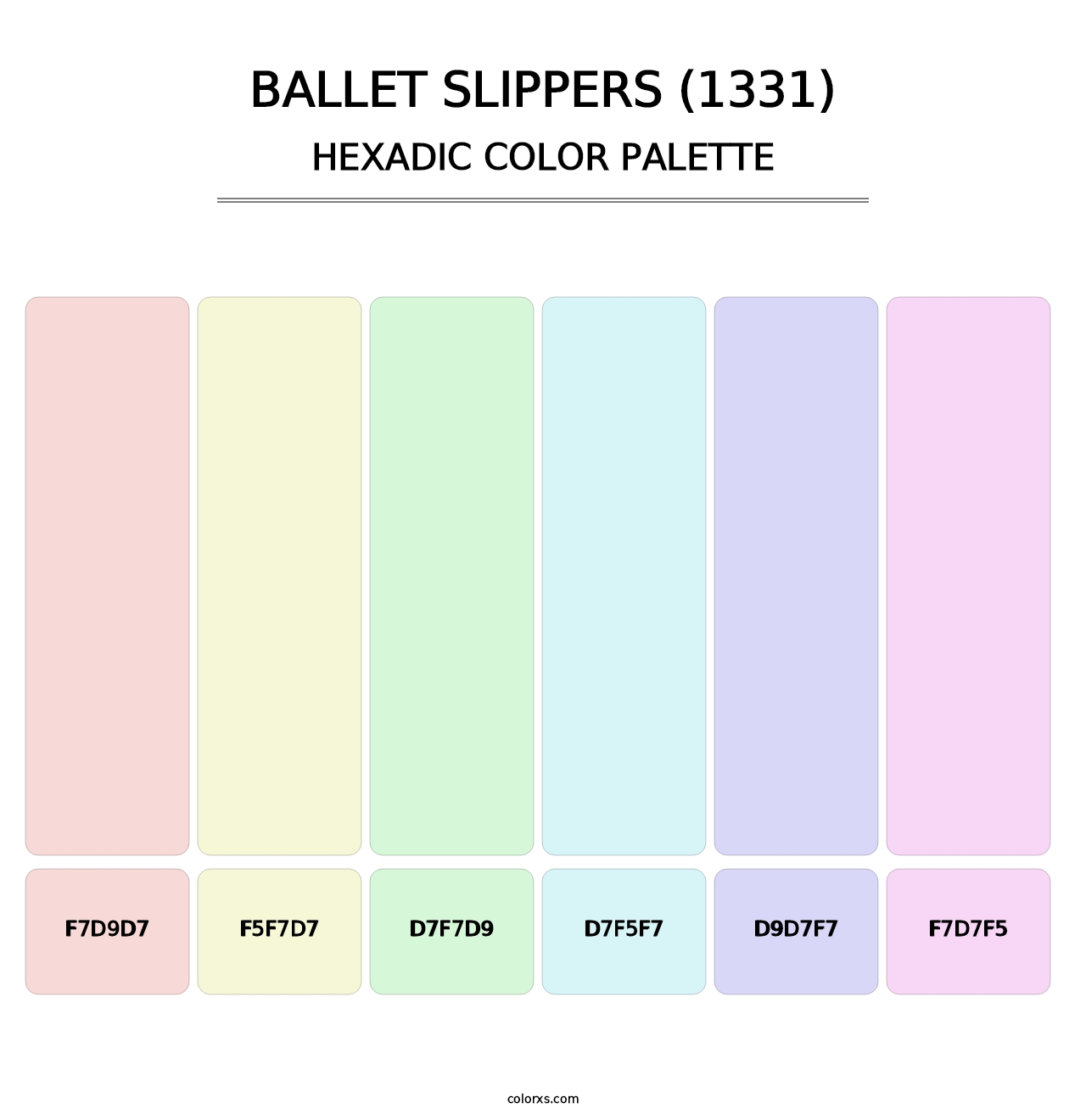 Ballet Slippers (1331) - Hexadic Color Palette