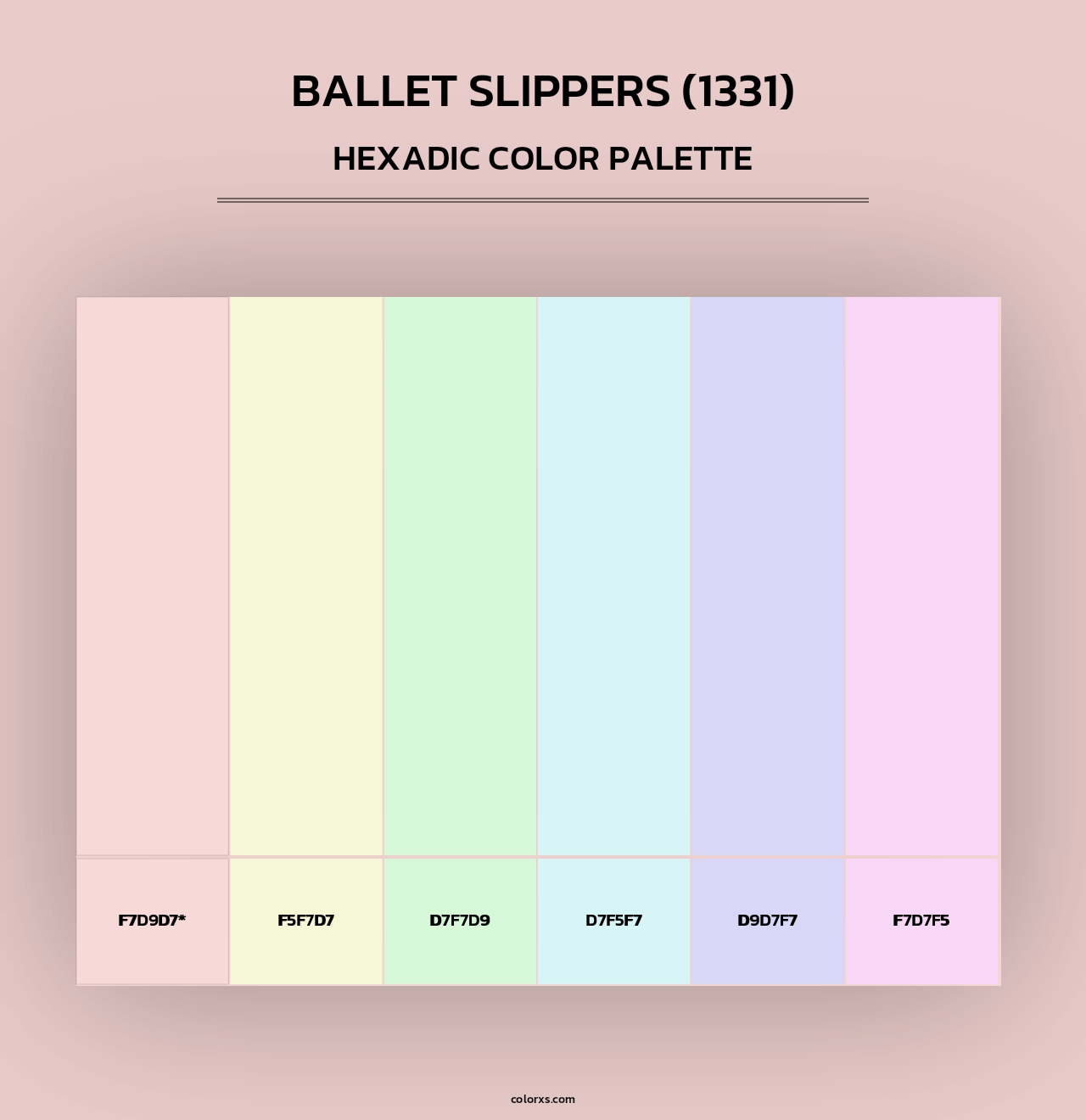 Ballet Slippers (1331) - Hexadic Color Palette